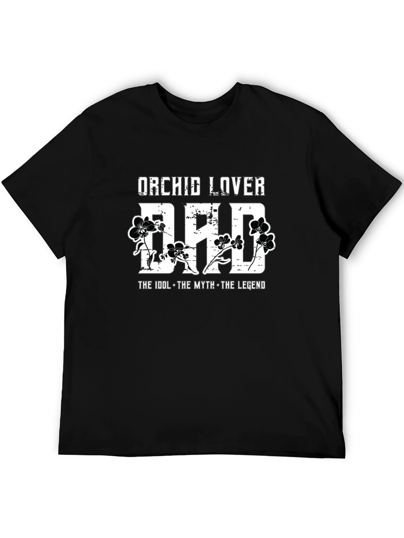 Orchid Lover Dad Graphic T-Shirt