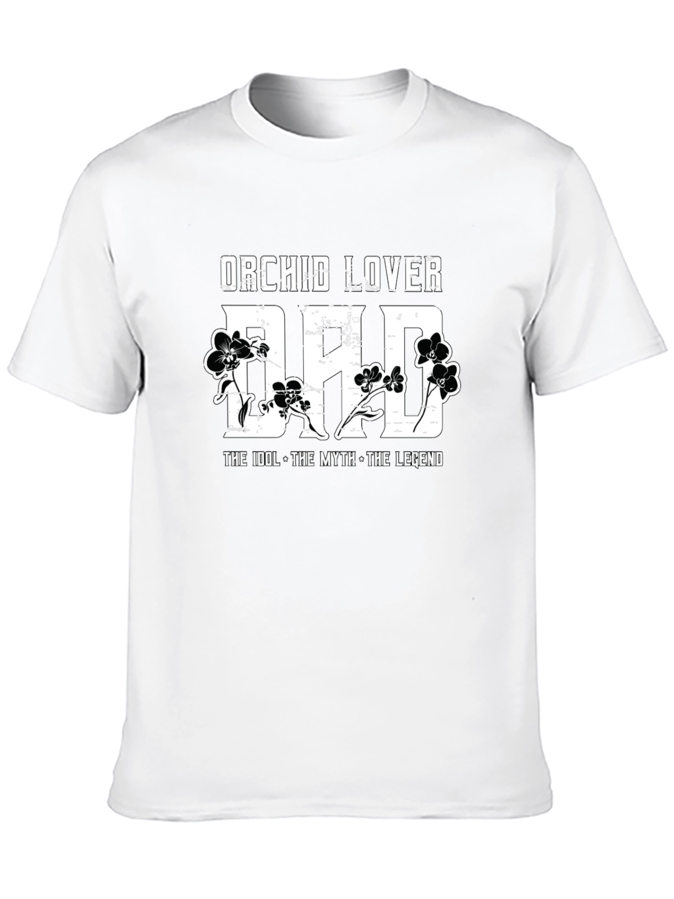 Orchid Lover Dad Graphic T-Shirt