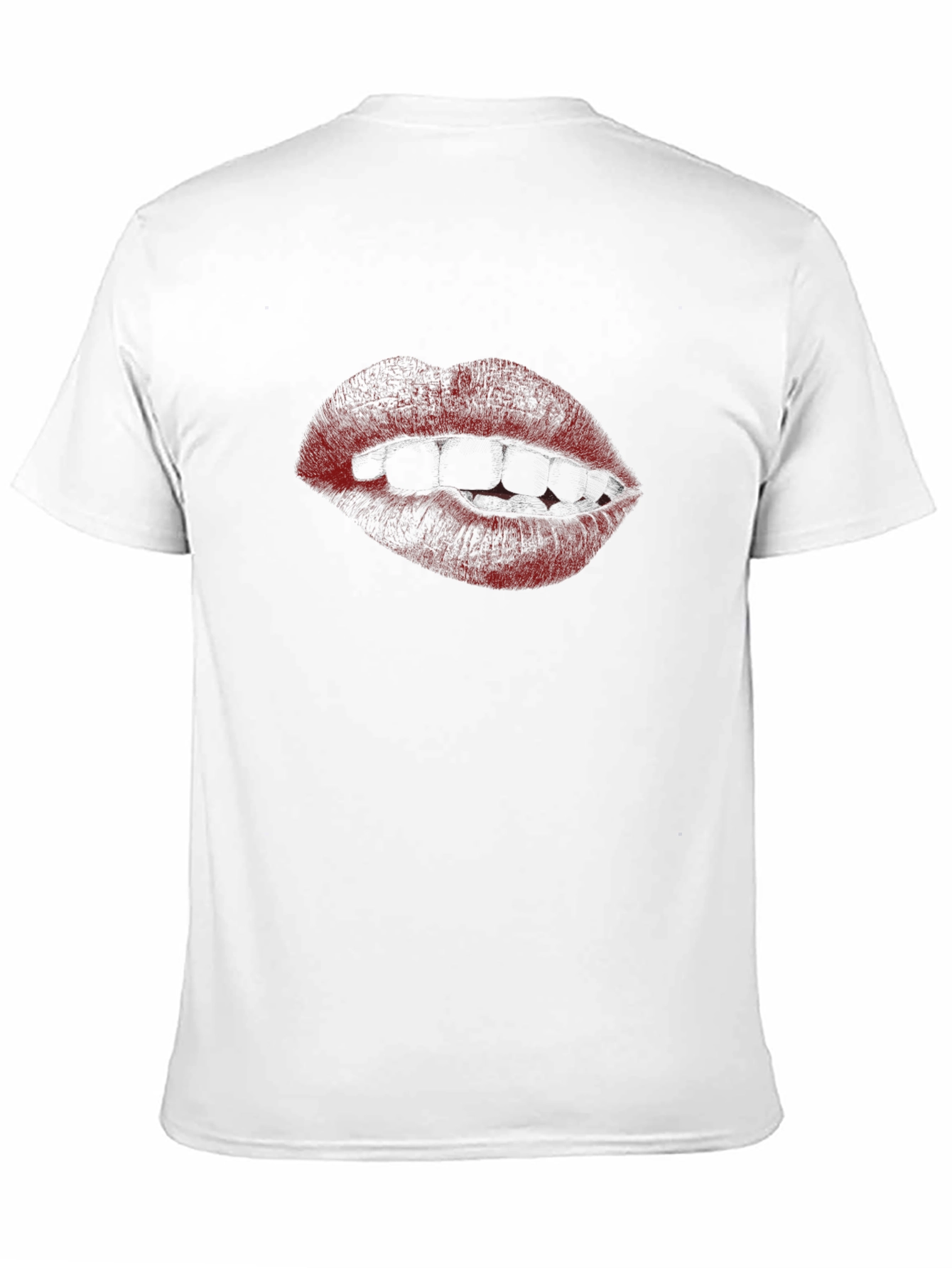 Vampire Lips Graphic Tee - Mens Black T-Shirt