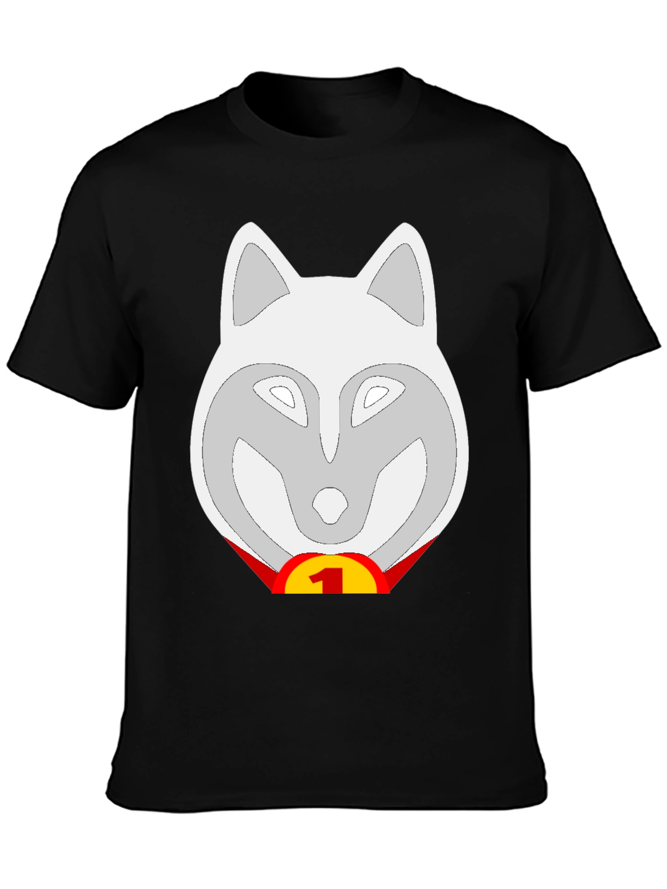 Wolf Number One Fan T-Shirt - Black