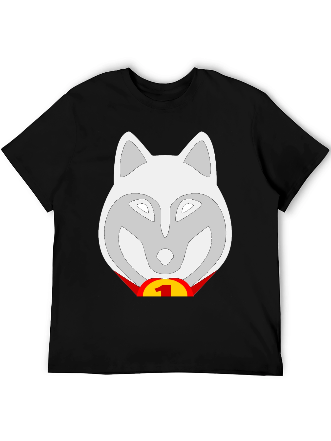 Wolf Number One Fan T-Shirt - Black
