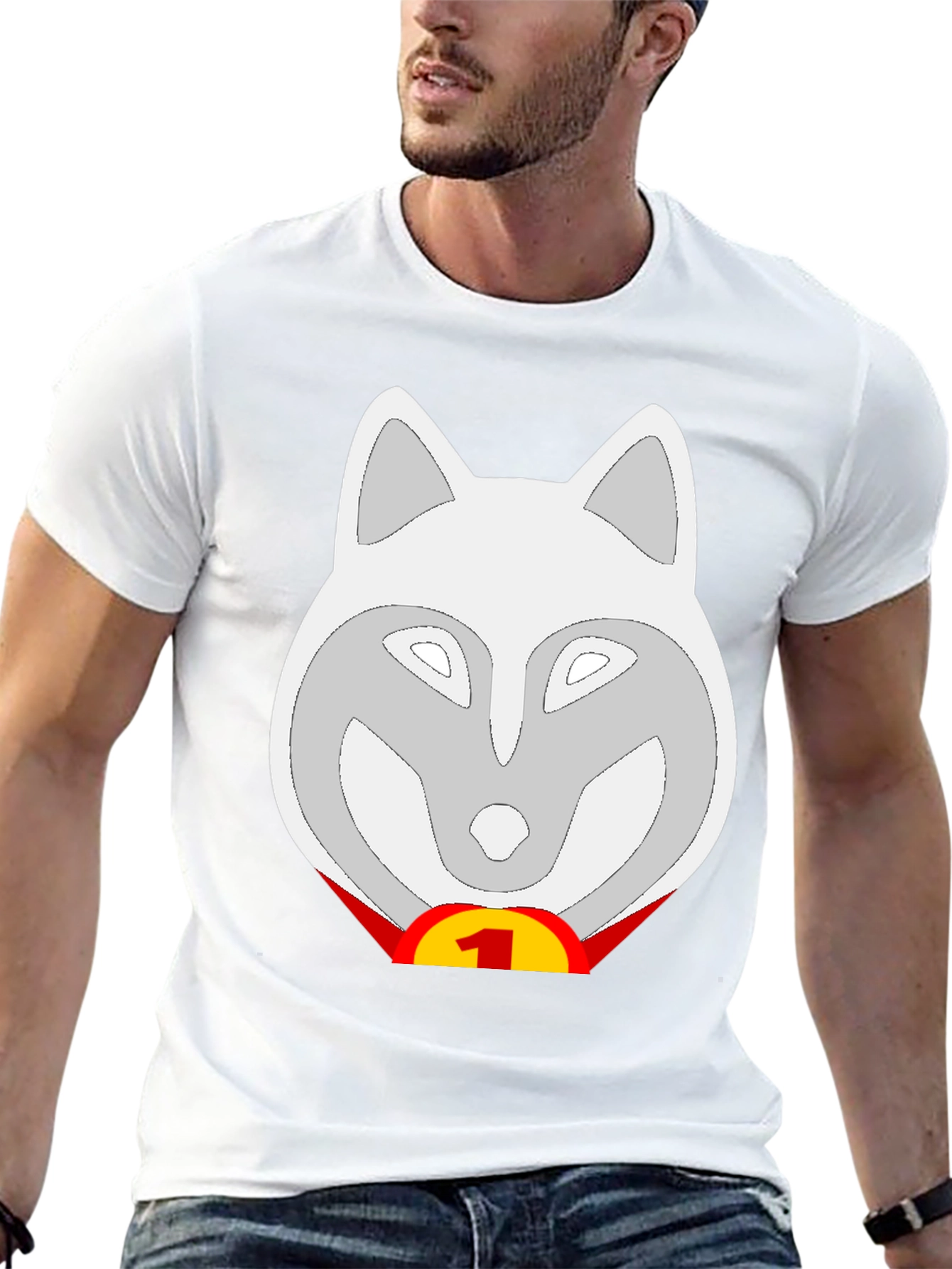 Wolf Number One Fan T-Shirt - Black