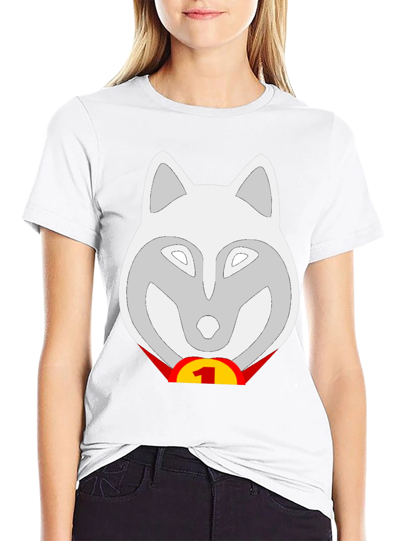 Wolf Number One Fan T-Shirt - Black
