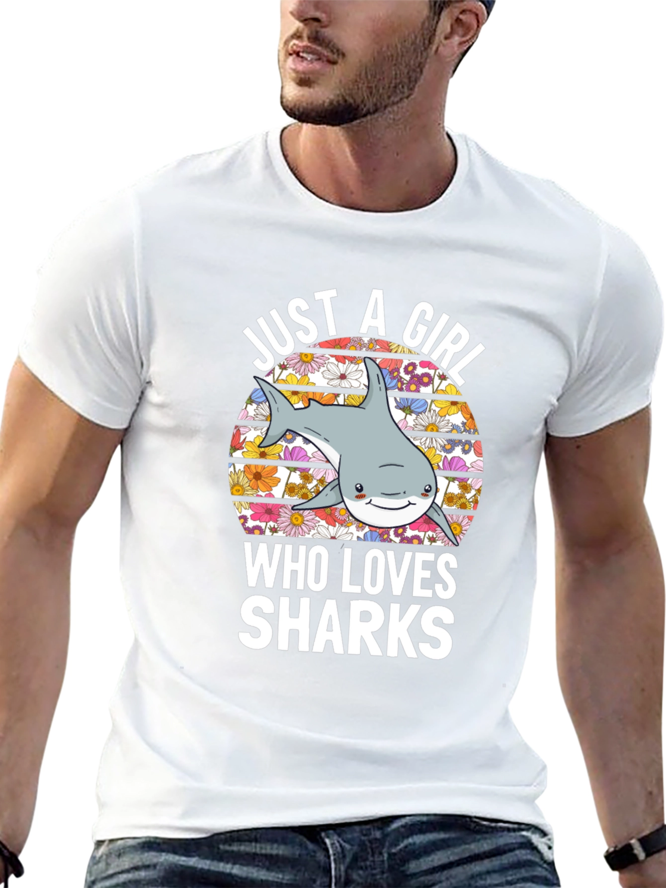 Just A Girl Who Loves Sharks T-Shirt