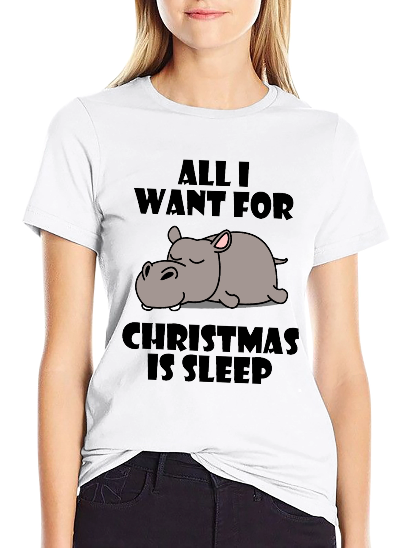 All I Want for Christmas Sleep T-Shirt