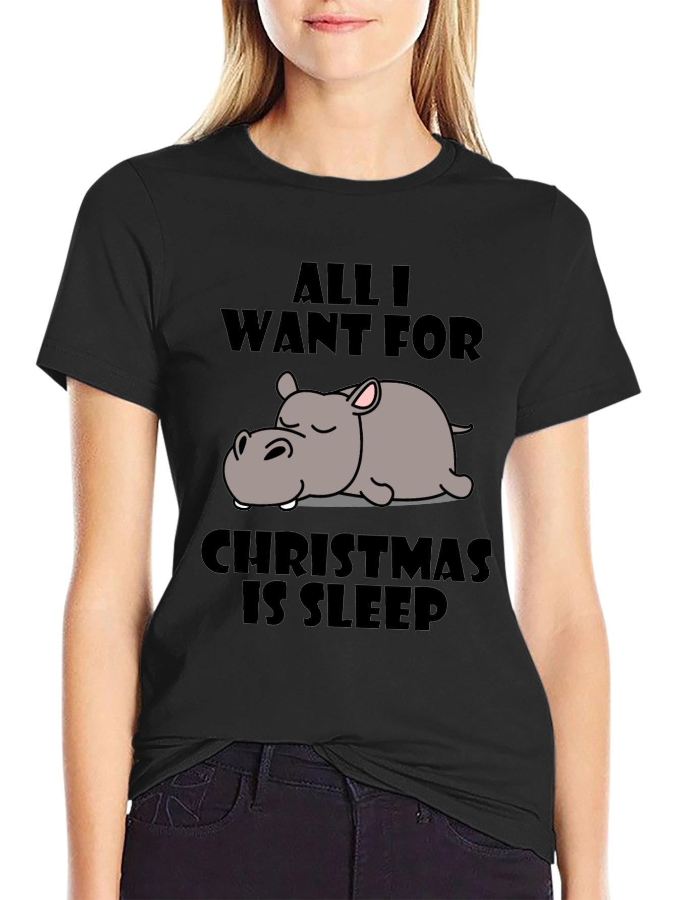 All I Want for Christmas Sleep T-Shirt