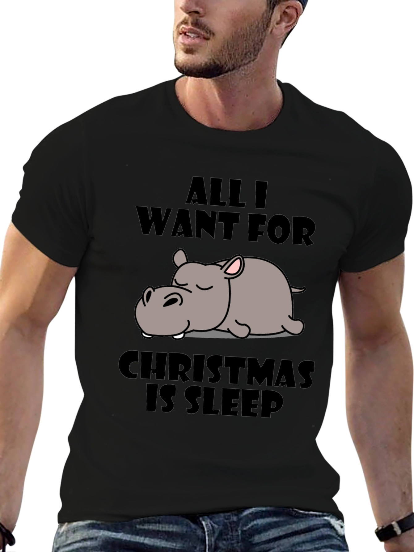All I Want for Christmas Sleep T-Shirt
