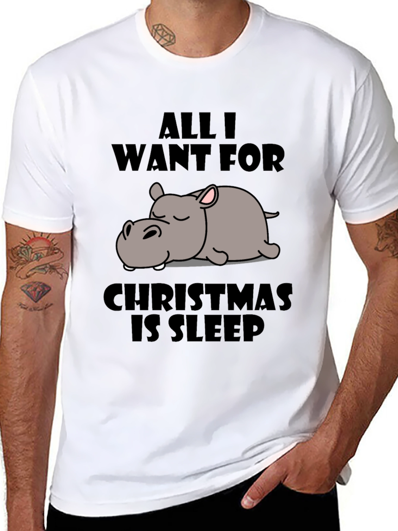 All I Want for Christmas Sleep T-Shirt