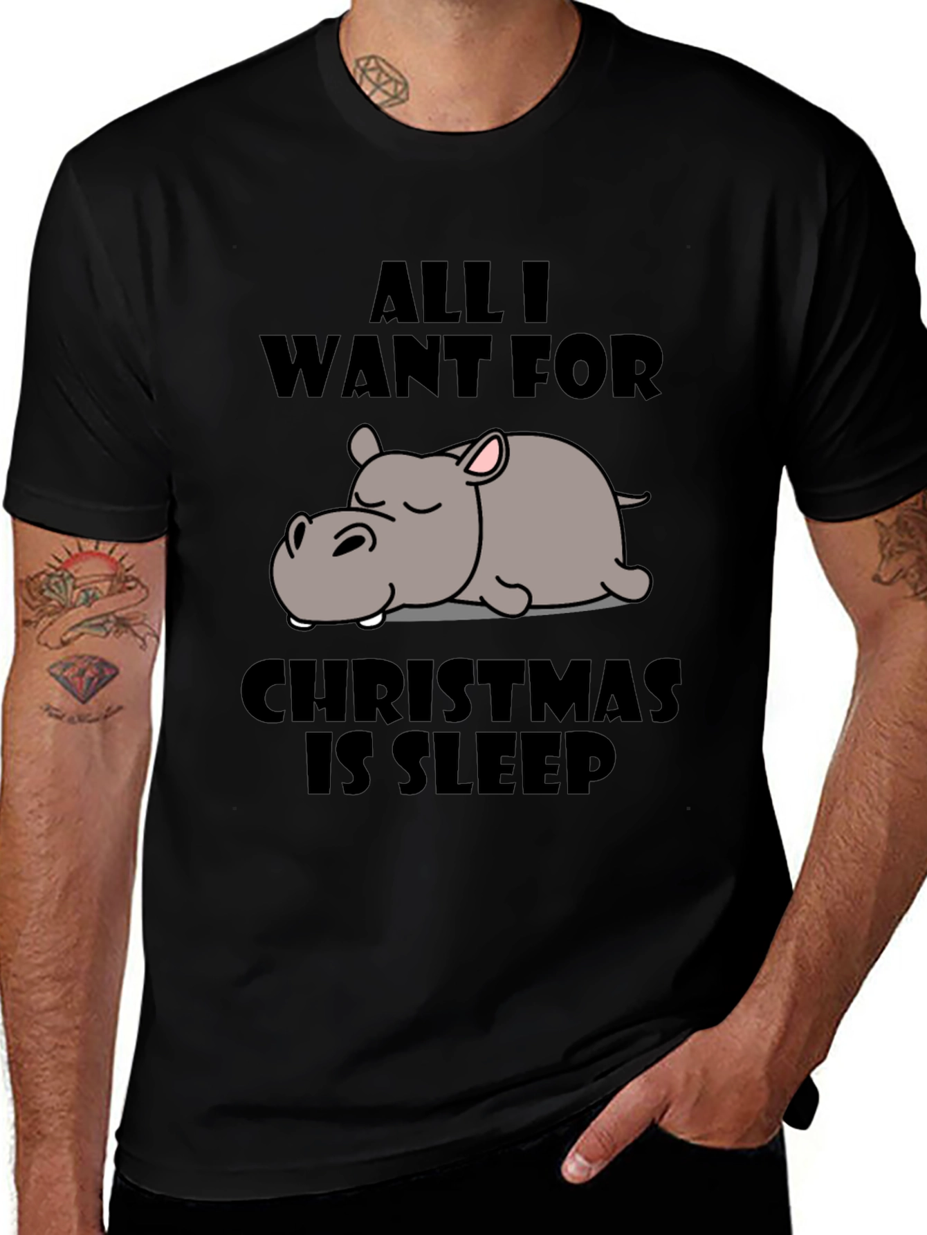 All I Want for Christmas Sleep T-Shirt
