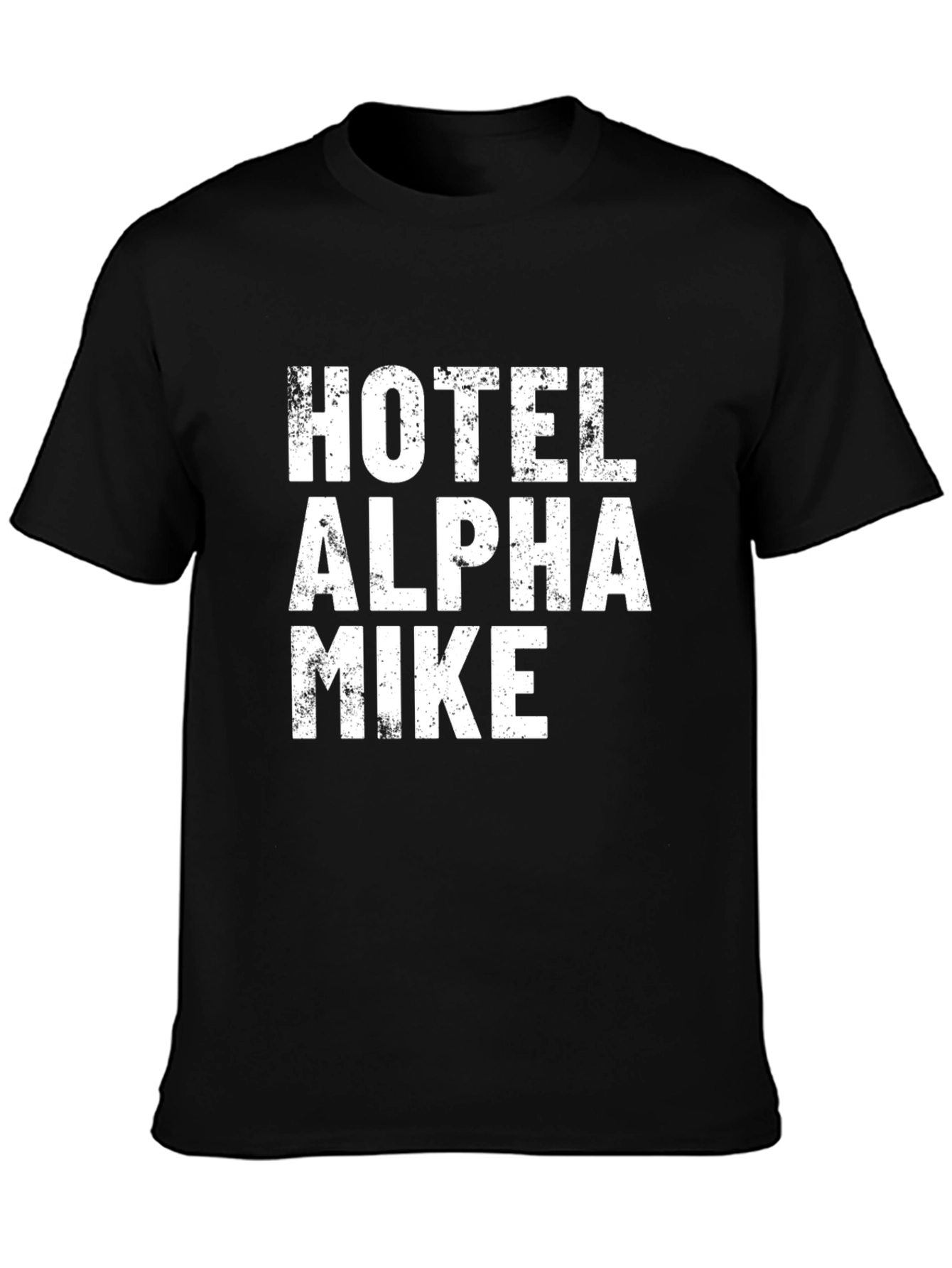 Hotel Alpha Mike Graphic T-Shirt - Black