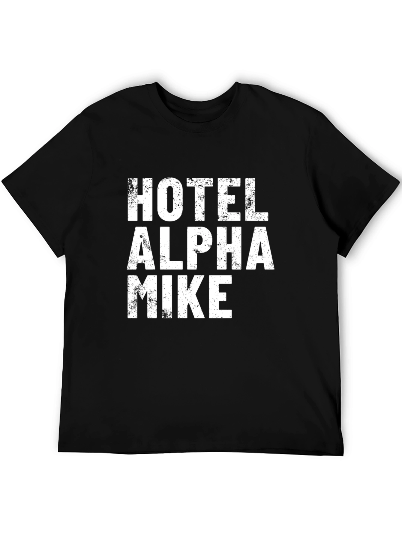 Hotel Alpha Mike Graphic T-Shirt - Black