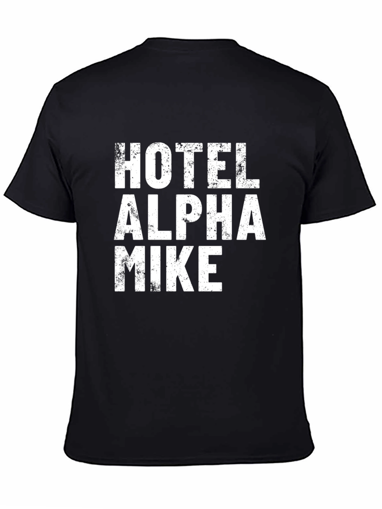 Hotel Alpha Mike Graphic T-Shirt - Black