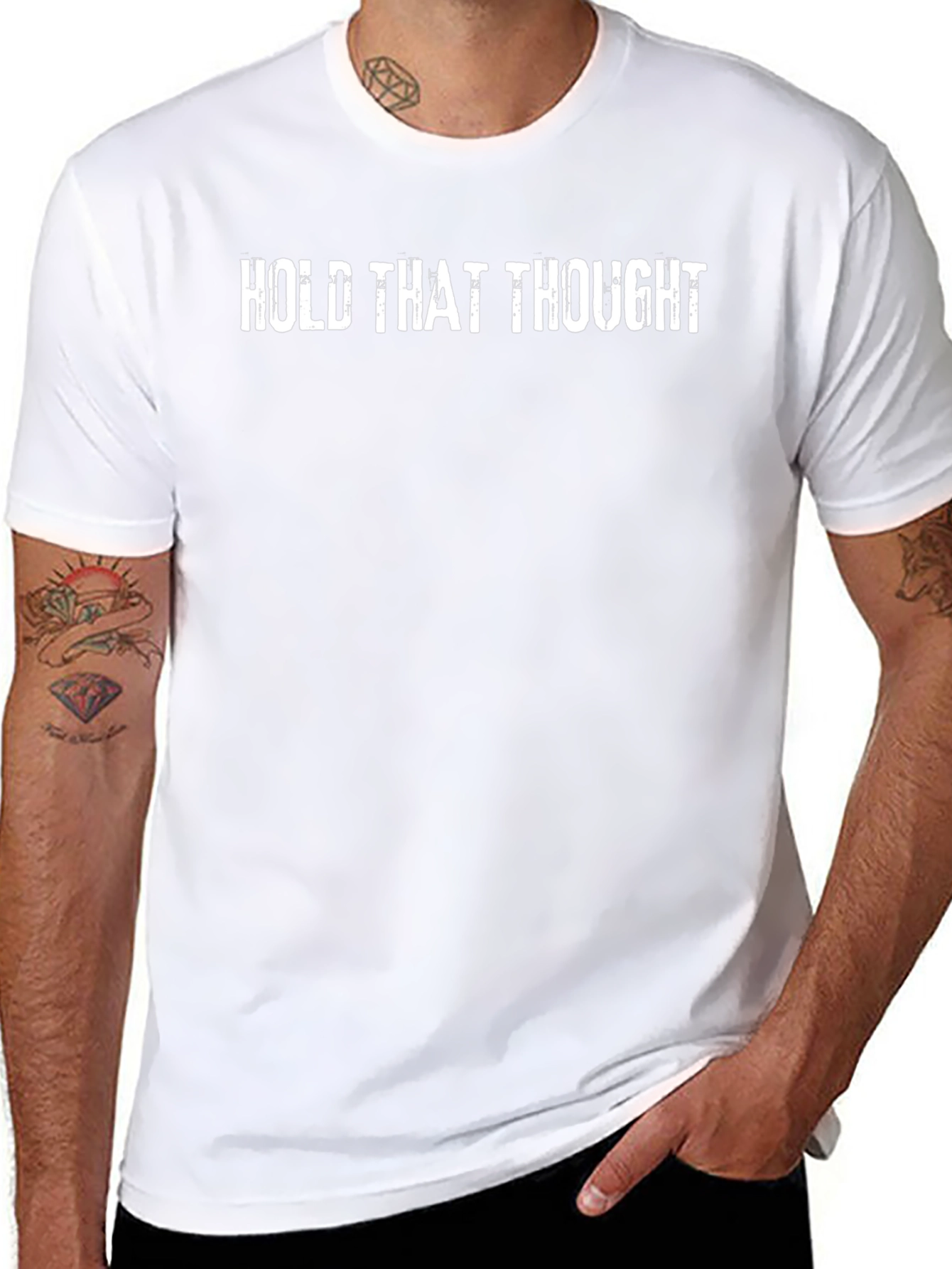 Hold That Thought Black Graphic Tee