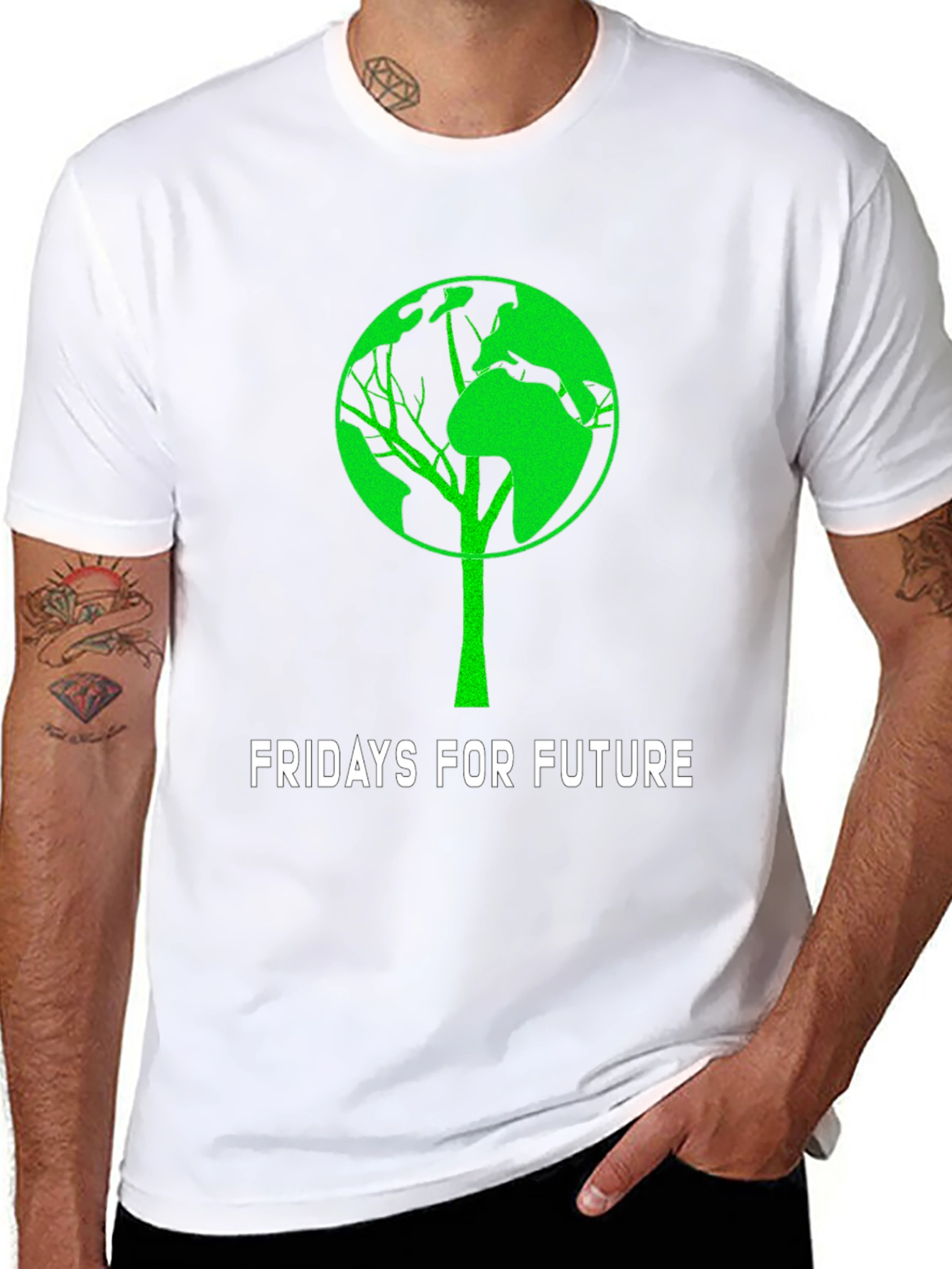 Fridays For Future Earth Tree Graphic Tee