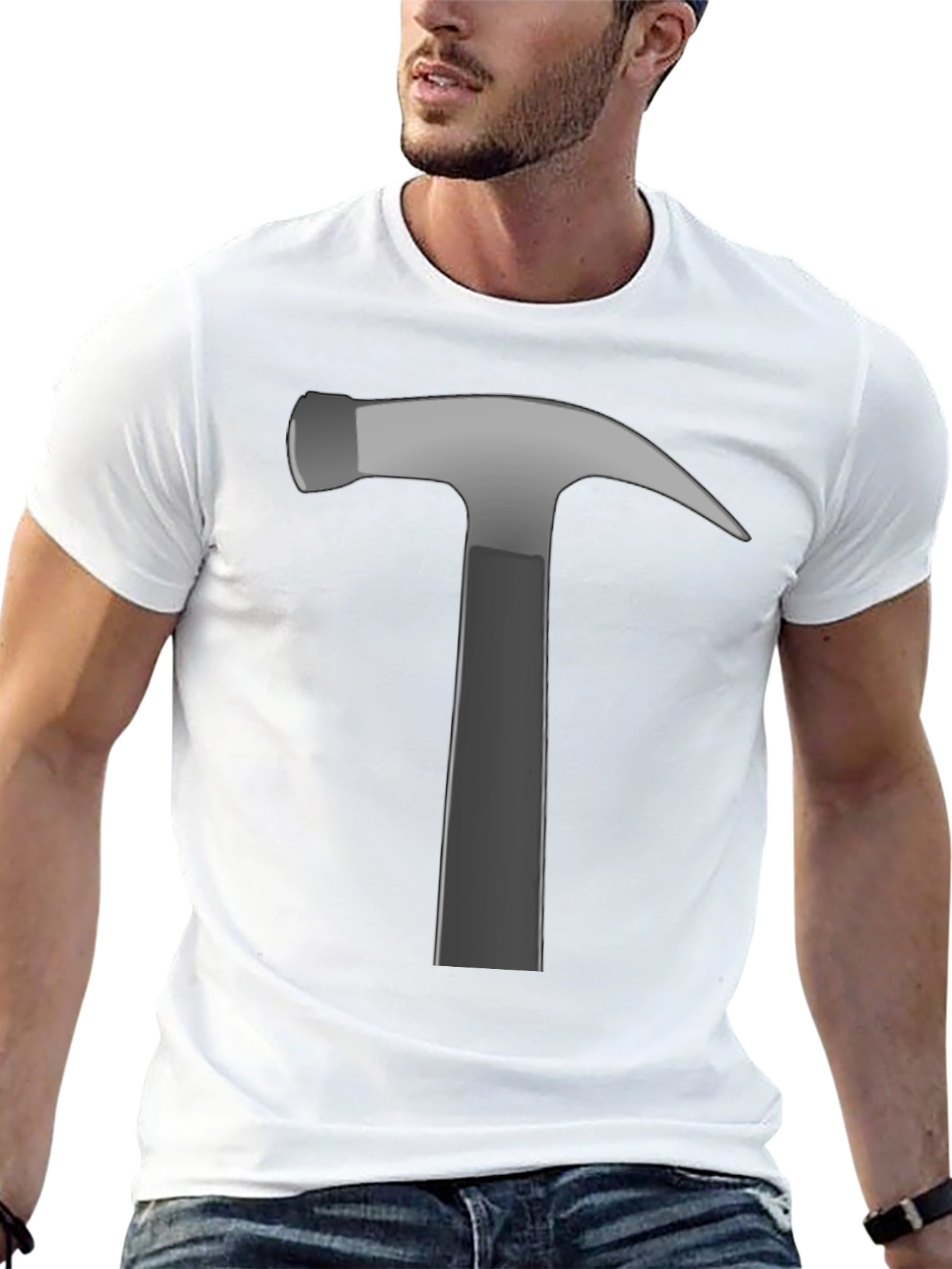 Hammer Graphic Tee - Construction Worker Gift