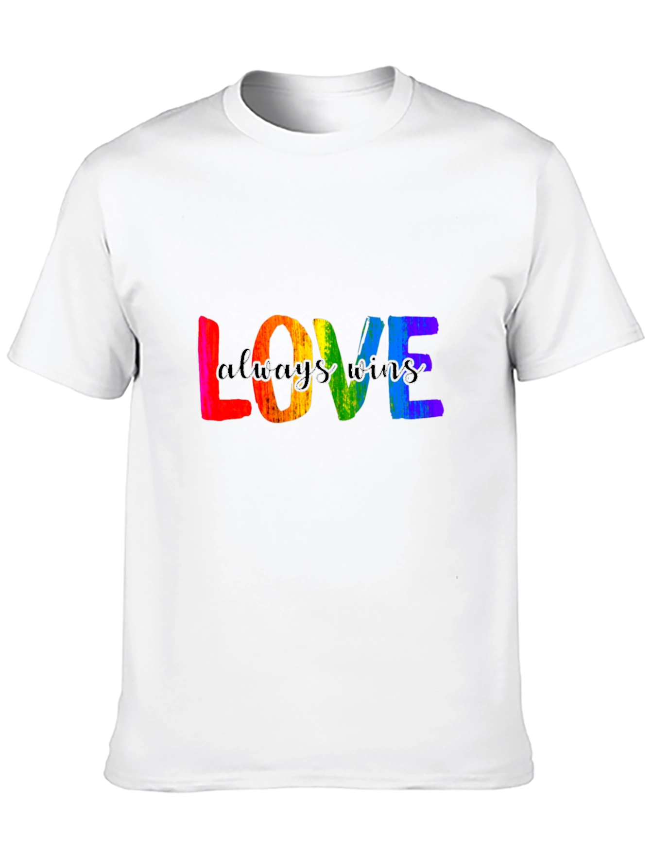 Love Wins Pride T-Shirt - Rainbow LGBTQ+ Tee