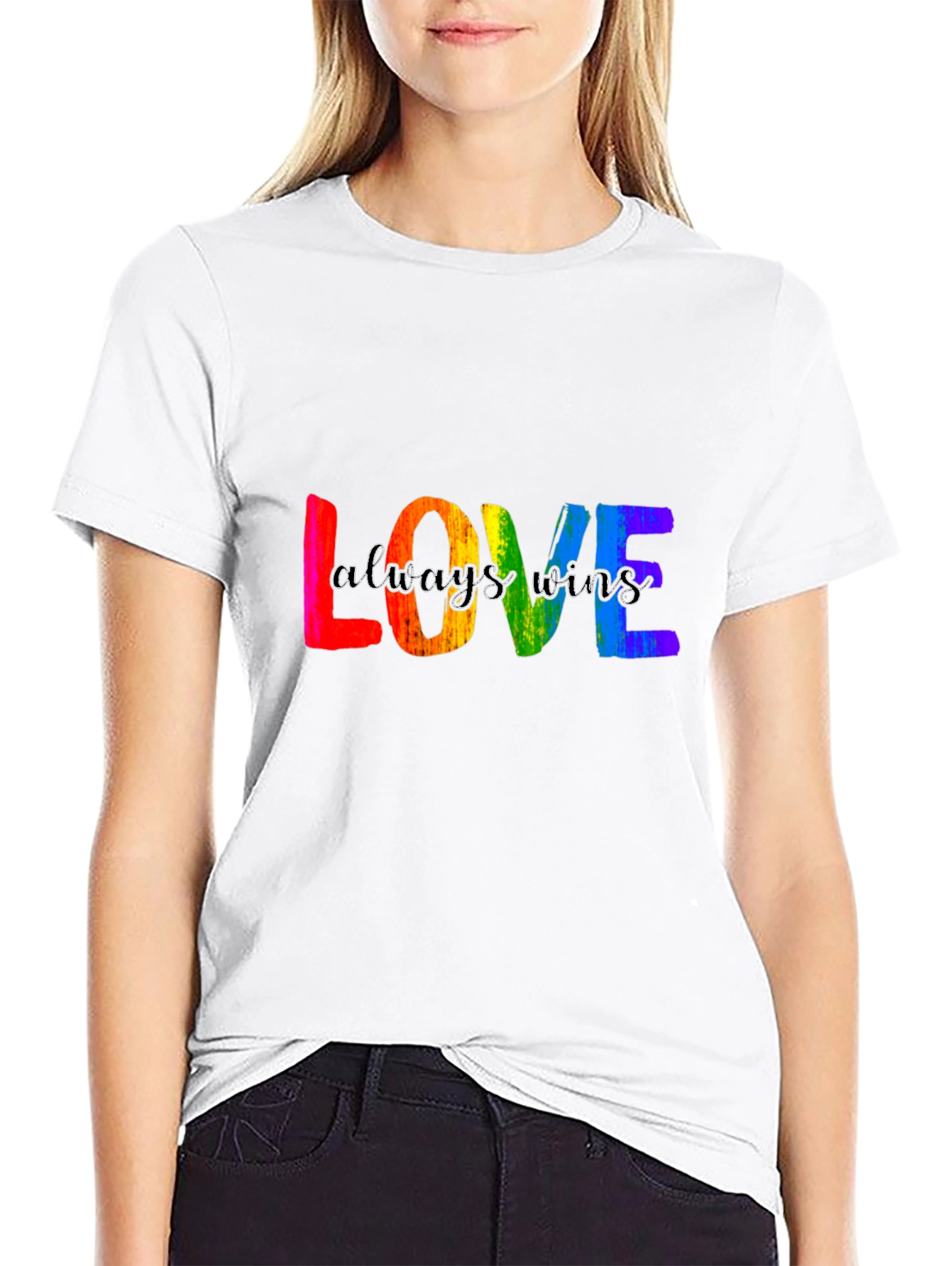 Love Wins Pride T-Shirt - Rainbow LGBTQ+ Tee