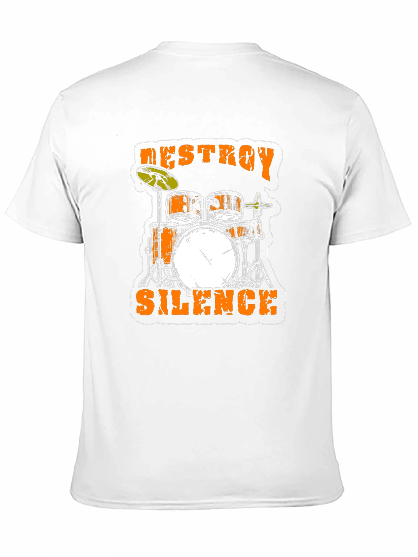 Destroy Silence Drum Set Black T-Shirt