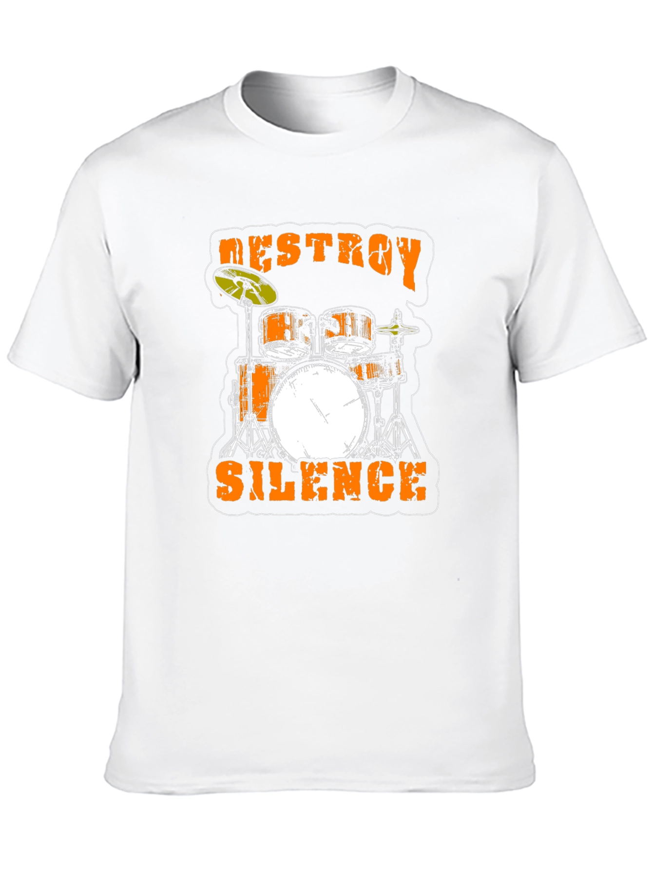 Destroy Silence Drum Set Black T-Shirt