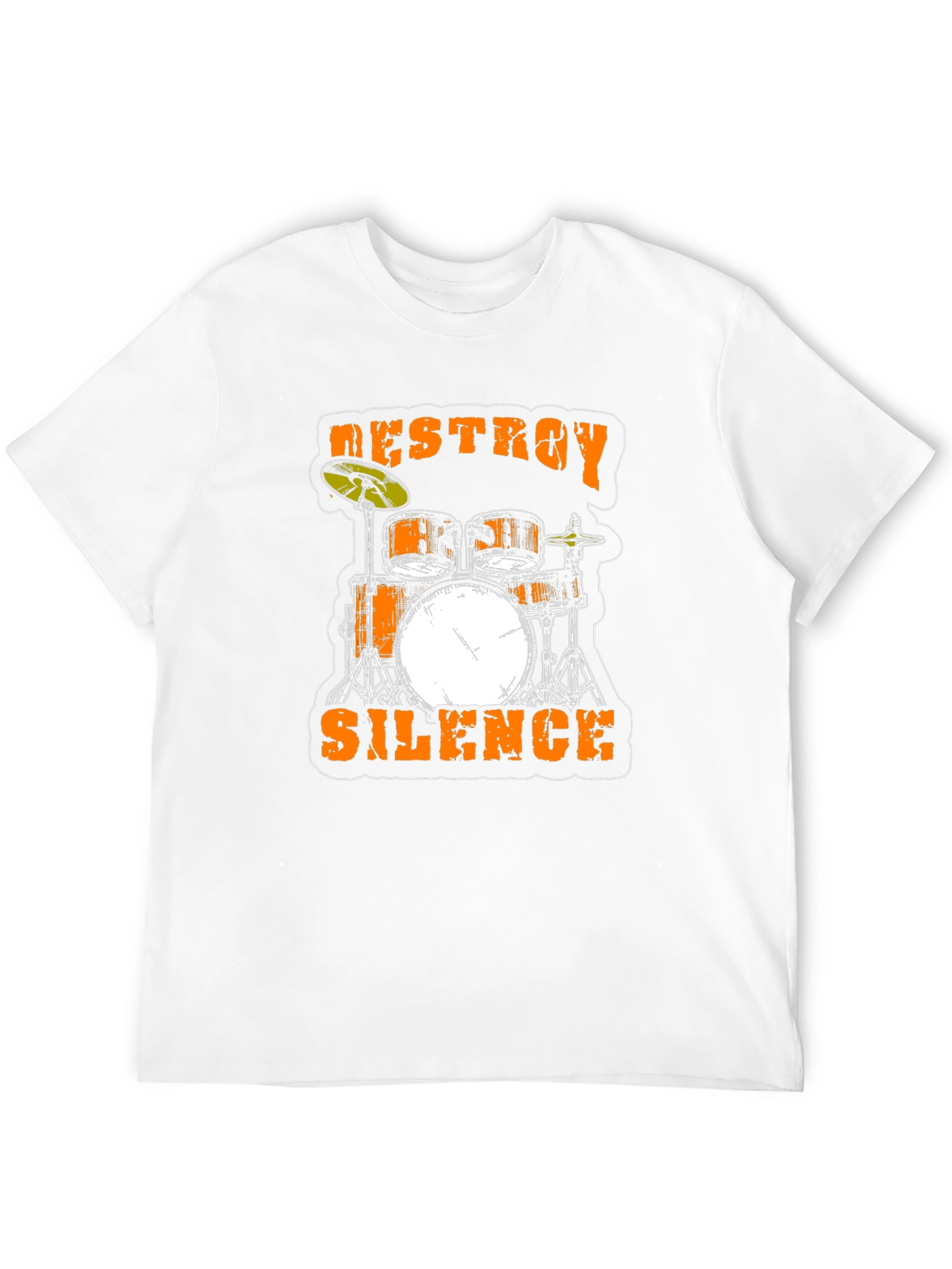 Destroy Silence Drum Set Black T-Shirt