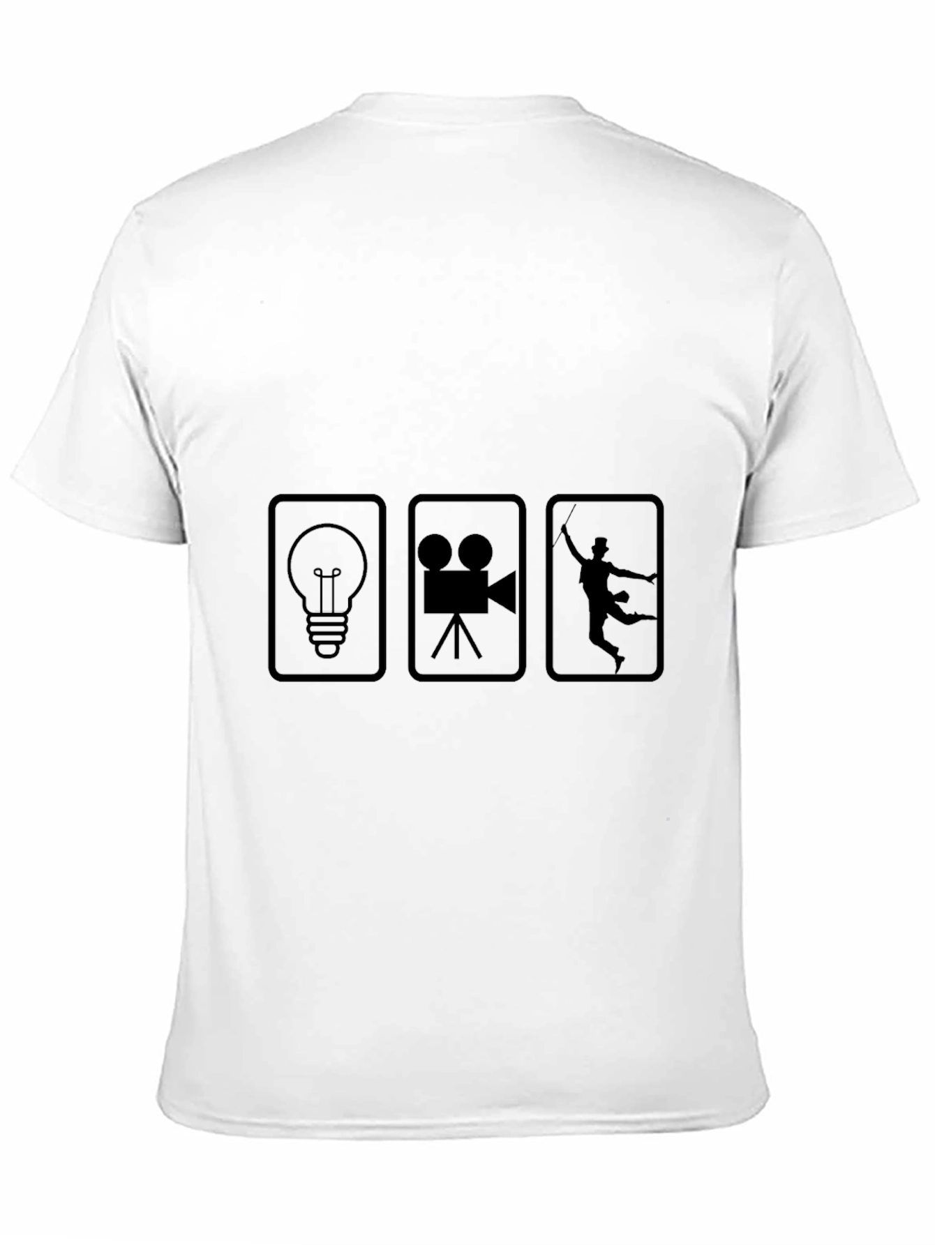 Film Crew Black T-Shirt - Lights Camera Action!