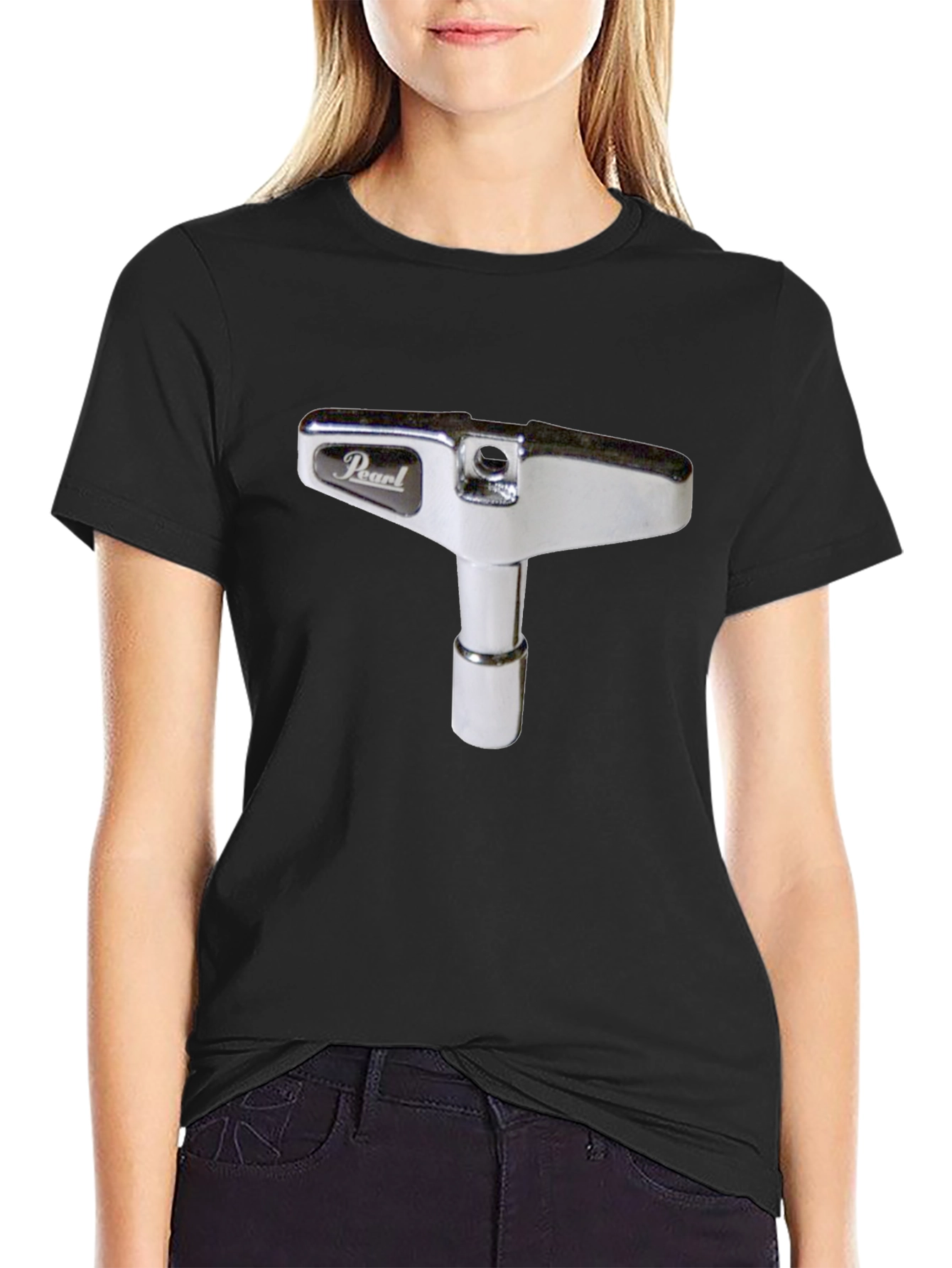 Pearl Drum Key T-Shirt - Black Musician Apparel