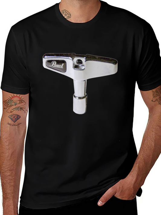 Pearl Drum Key T-Shirt - Black Musician Apparel