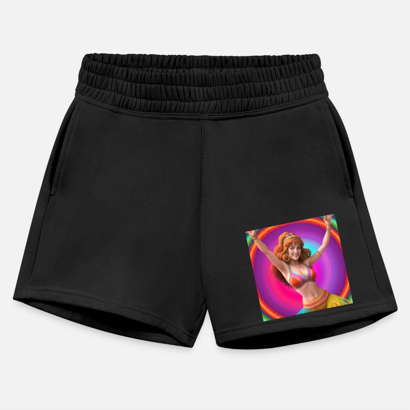 70's Hippie Woman Dances Groovy