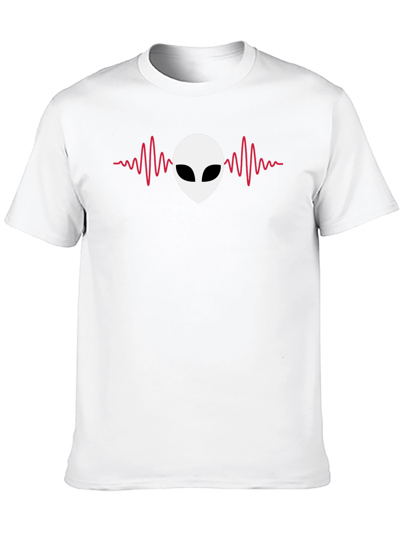 Alien Heartbeat T-Shirt - Mens Black Tee