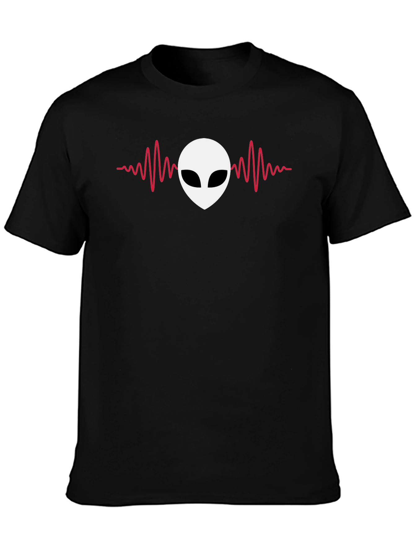 Alien Heartbeat T-Shirt - Mens Black Tee