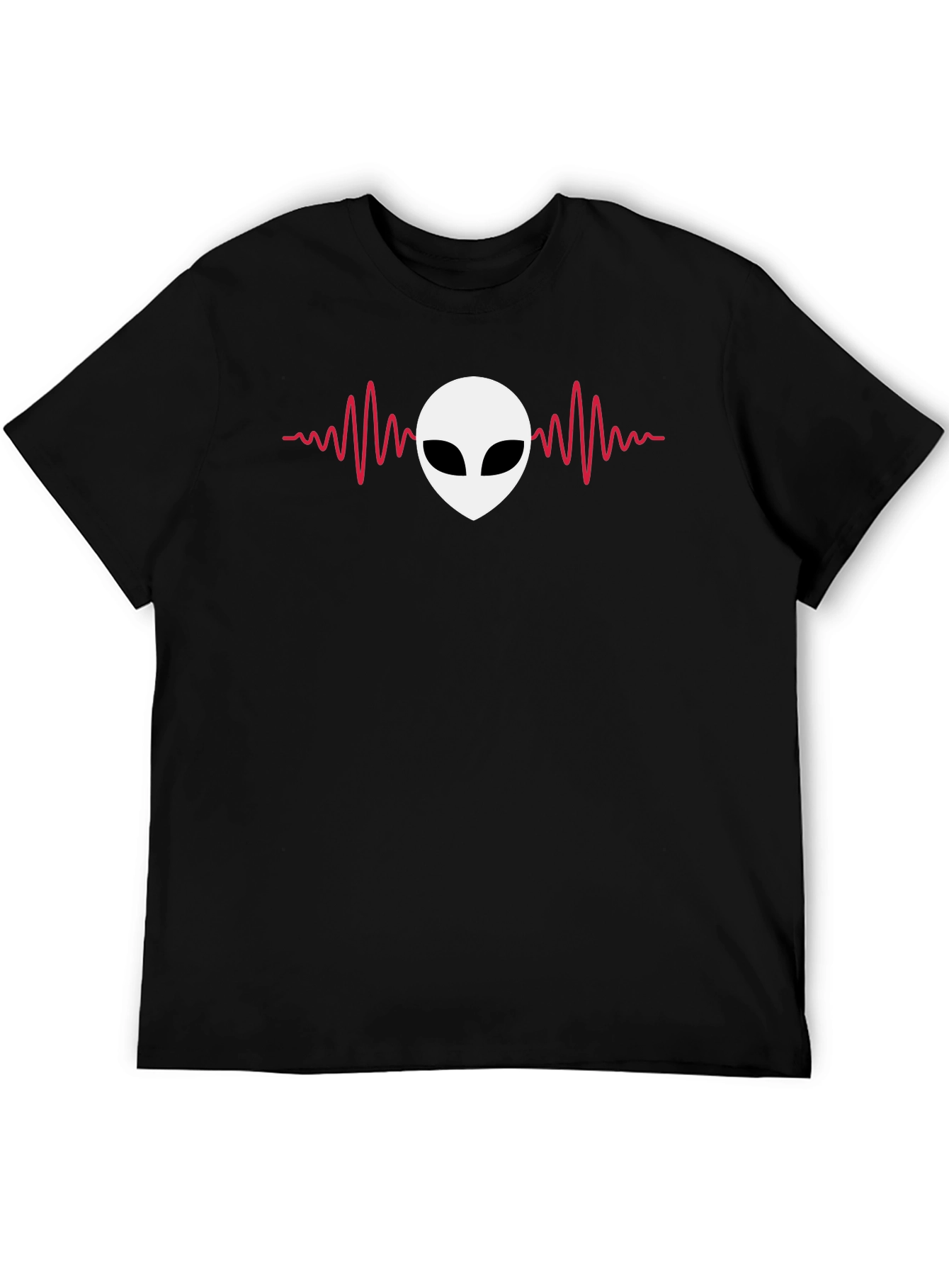 Alien Heartbeat T-Shirt - Mens Black Tee