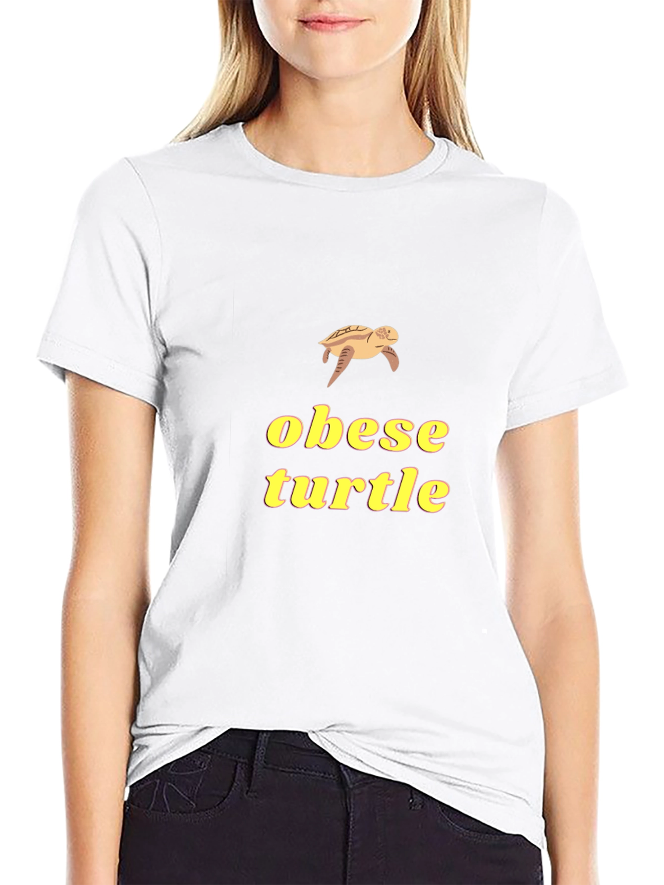 Obese Turtle Graphic Tee - Funny Novelty Shirt
