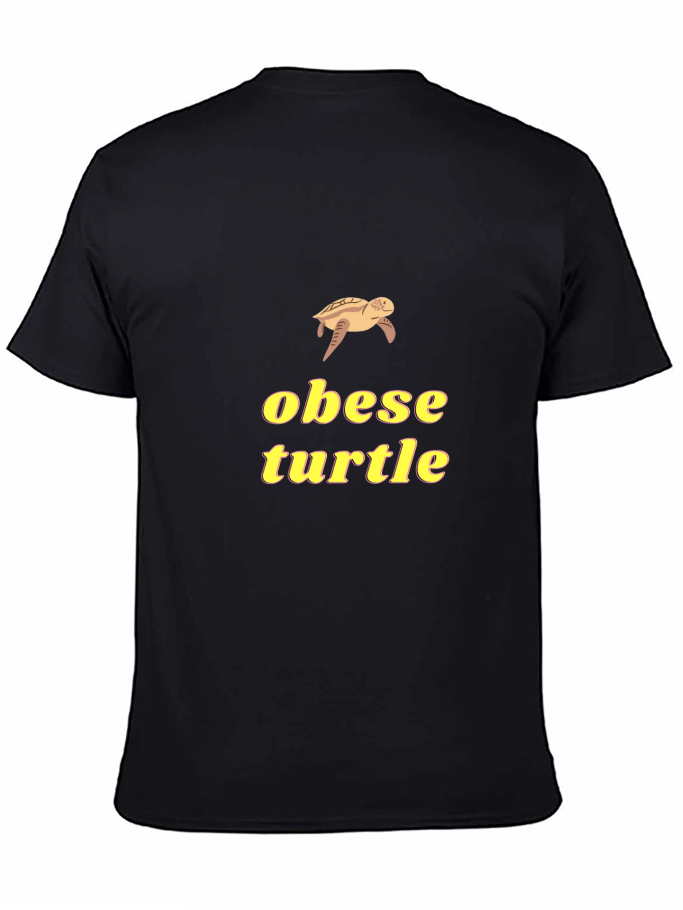Obese Turtle Graphic Tee - Funny Novelty Shirt