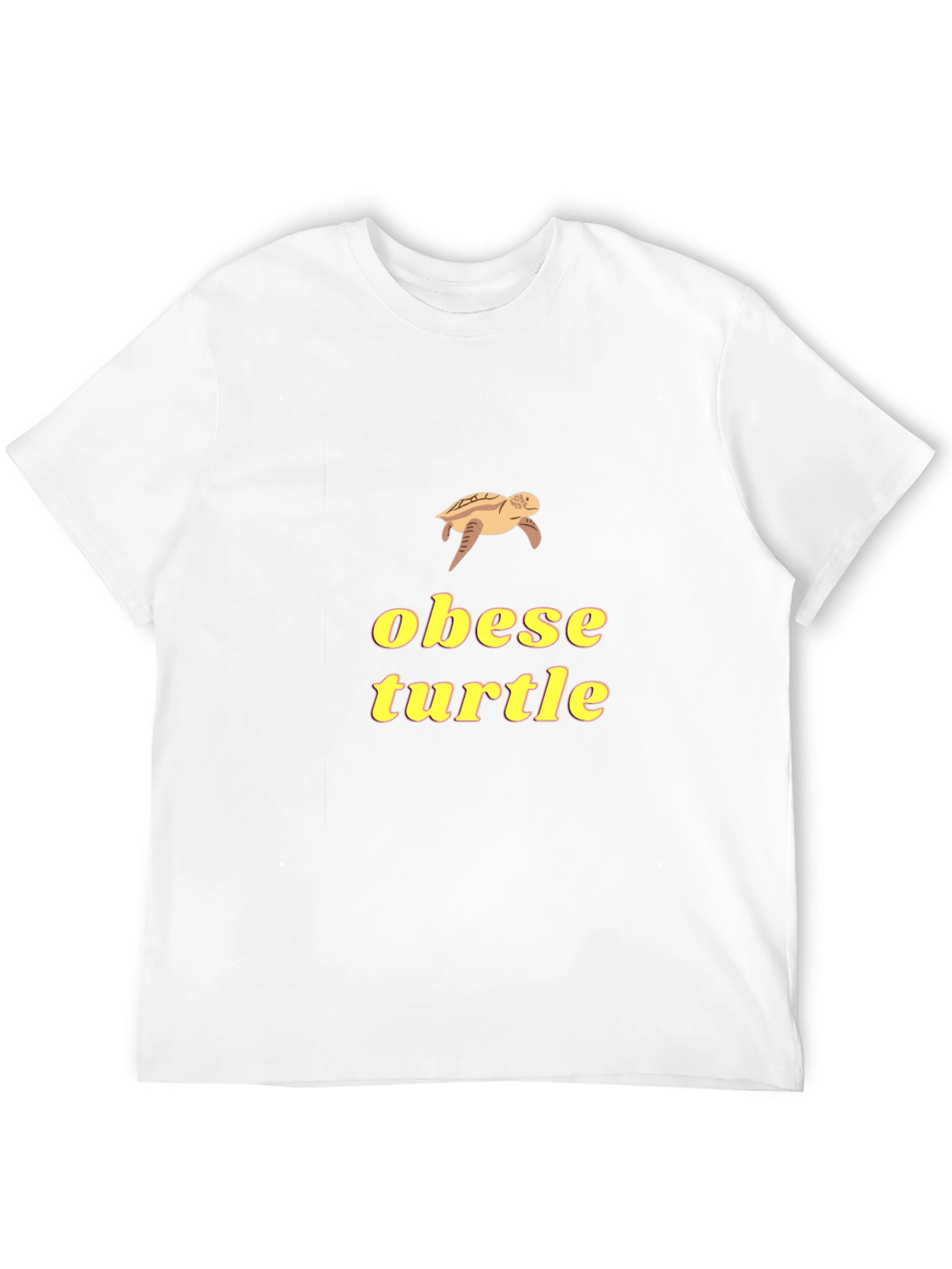 Obese Turtle Graphic Tee - Funny Novelty Shirt