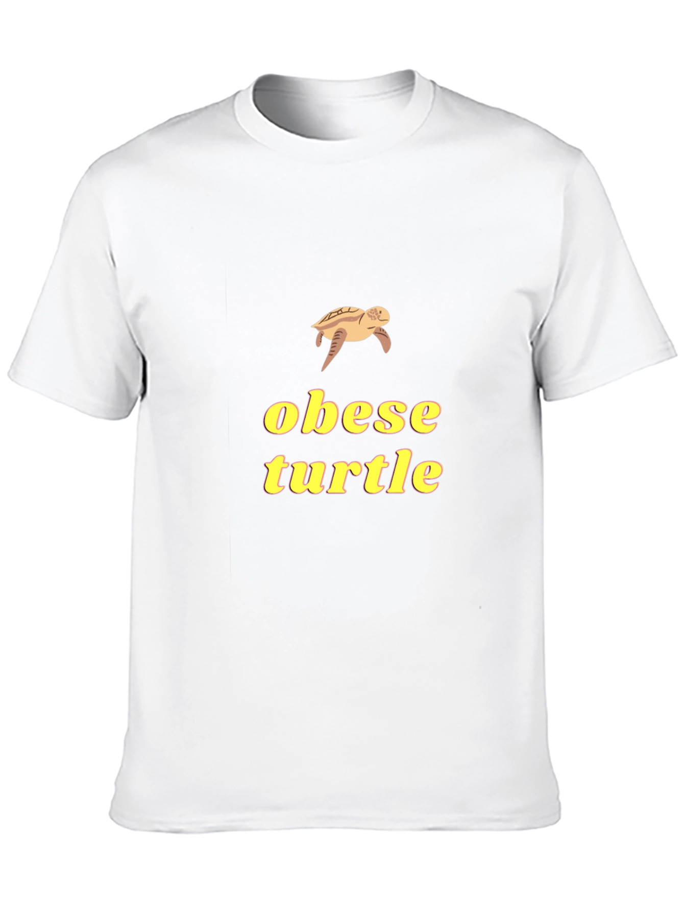 Obese Turtle Graphic Tee - Funny Novelty Shirt