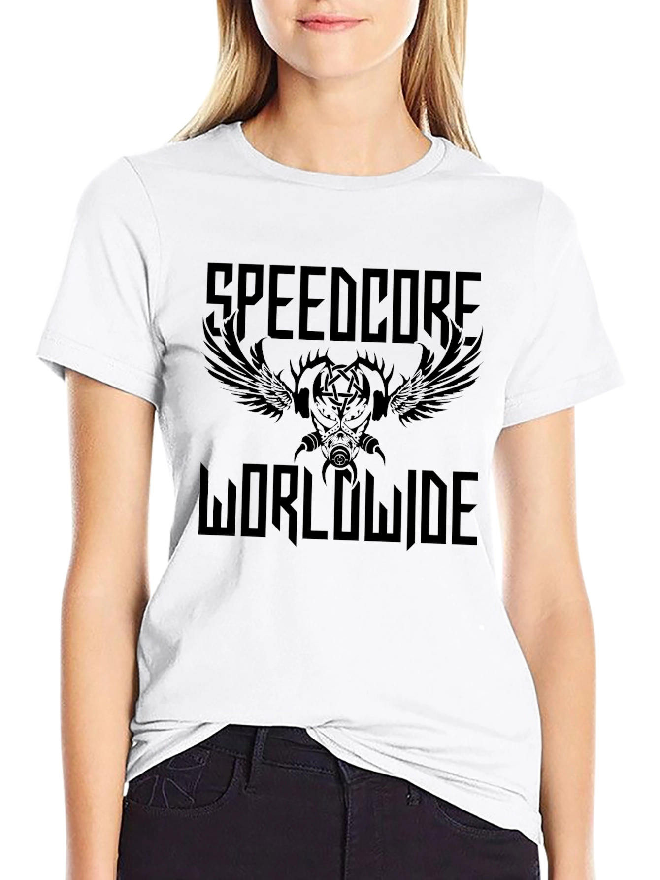 Speedcore Worldwide Black Graphic T-Shirt