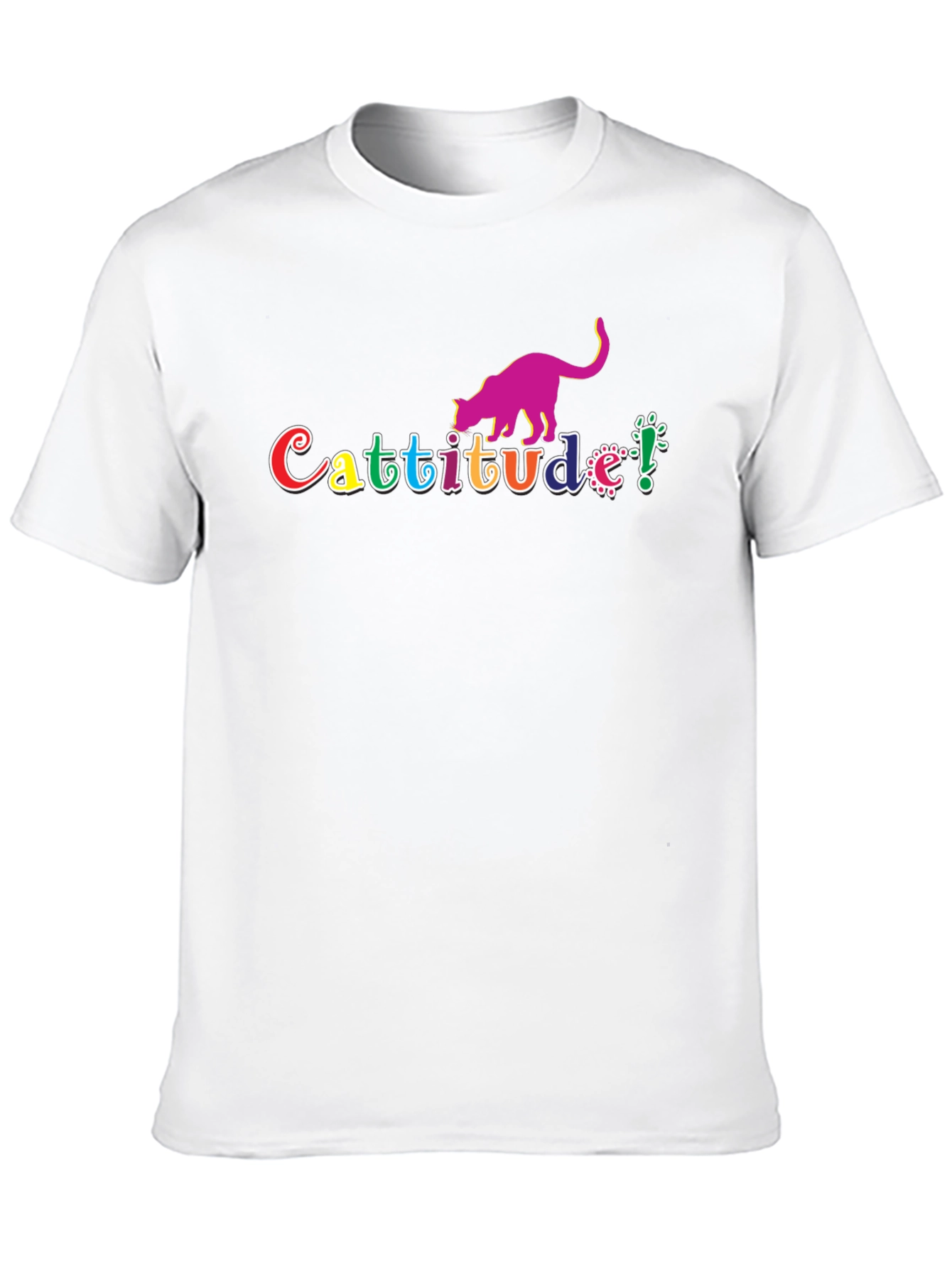 Cattitude T-Shirt - Quirky Cat Lover Tee