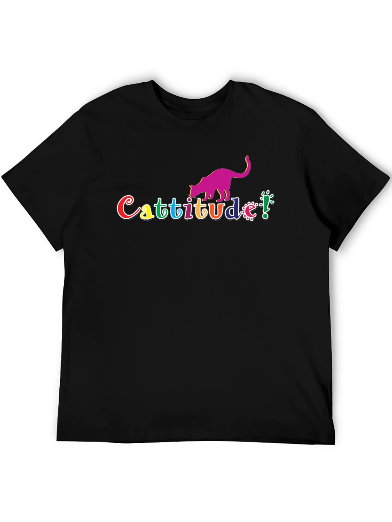 Cattitude T-Shirt - Quirky Cat Lover Tee