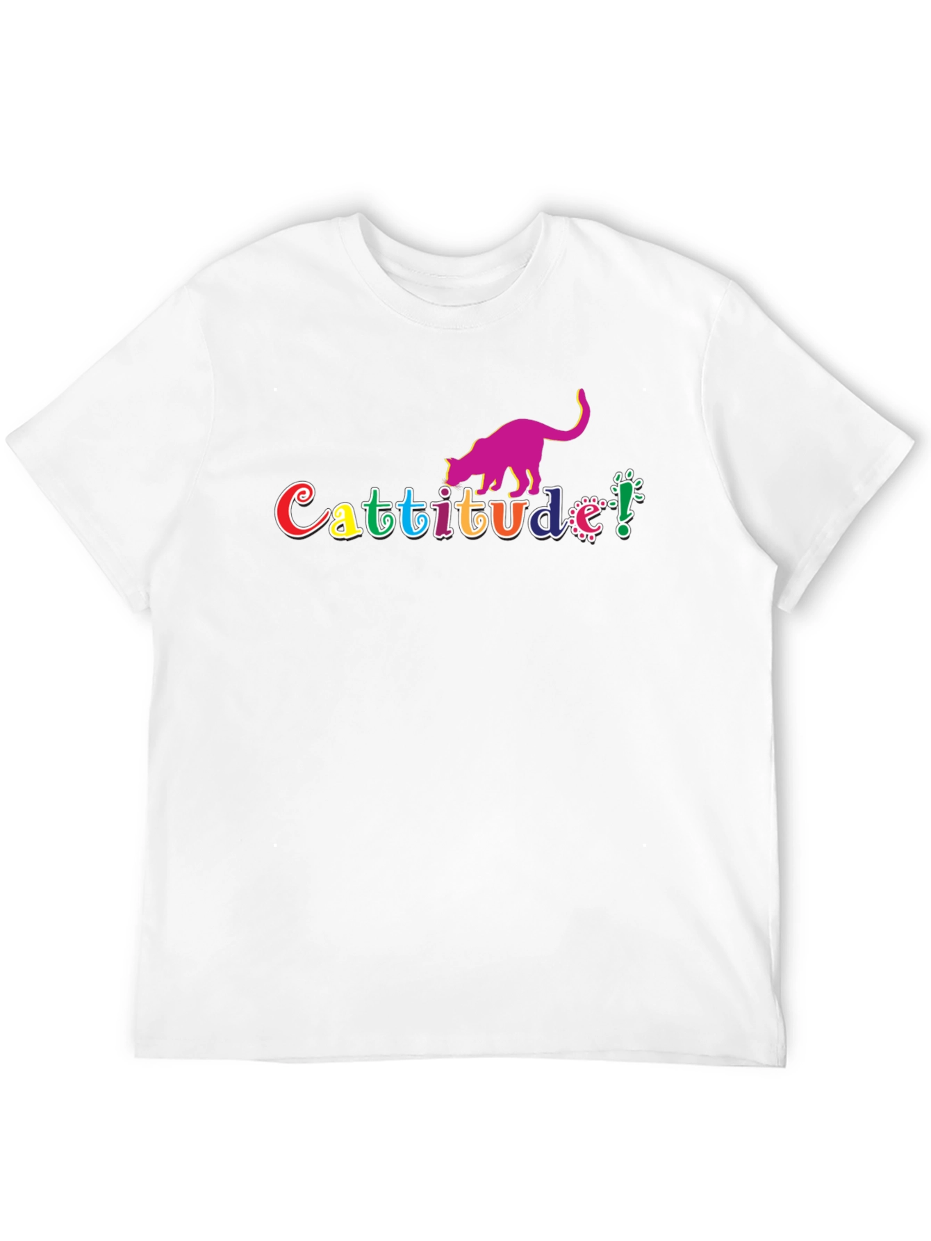 Cattitude T-Shirt - Quirky Cat Lover Tee