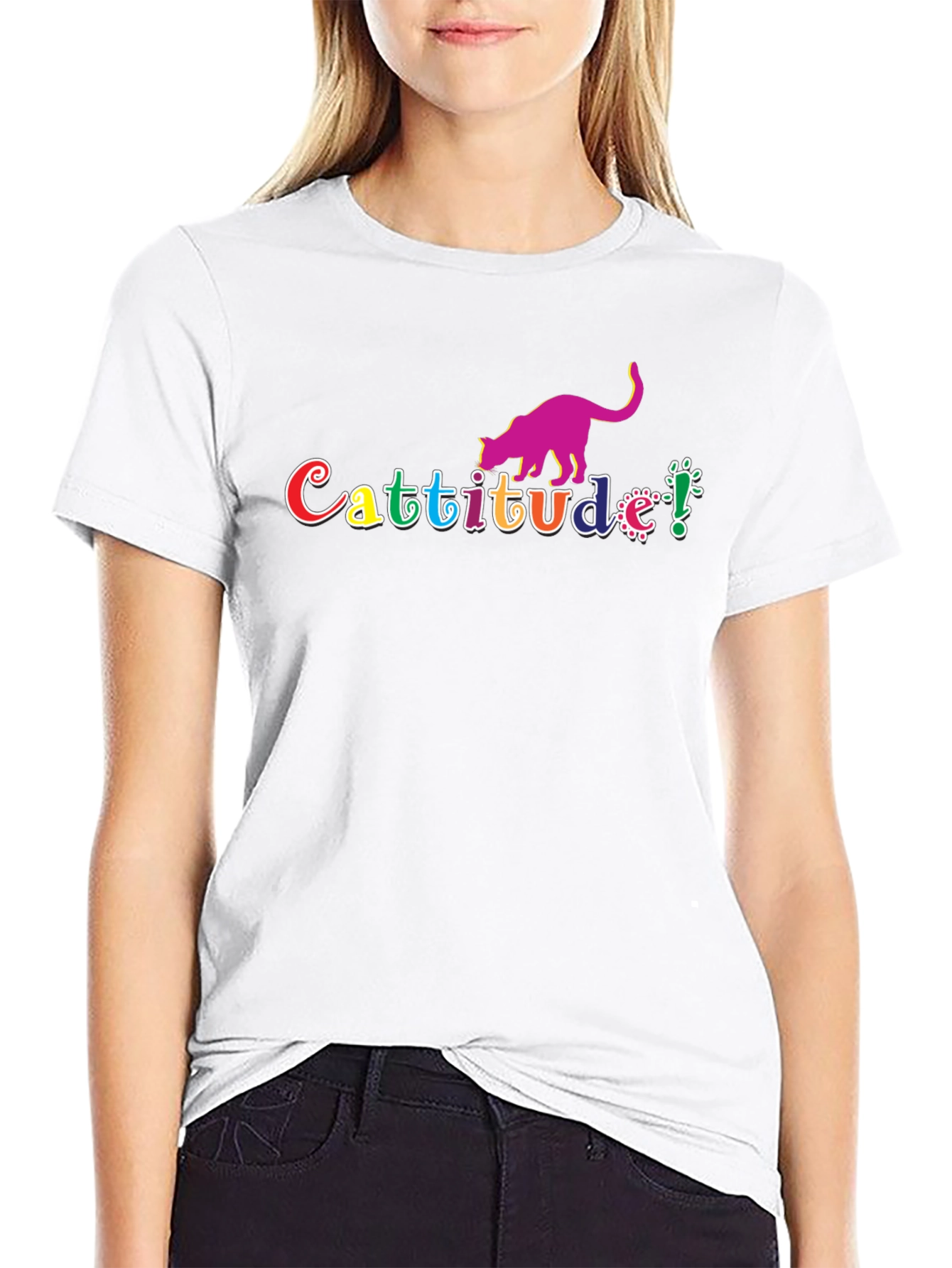 Cattitude T-Shirt - Quirky Cat Lover Tee