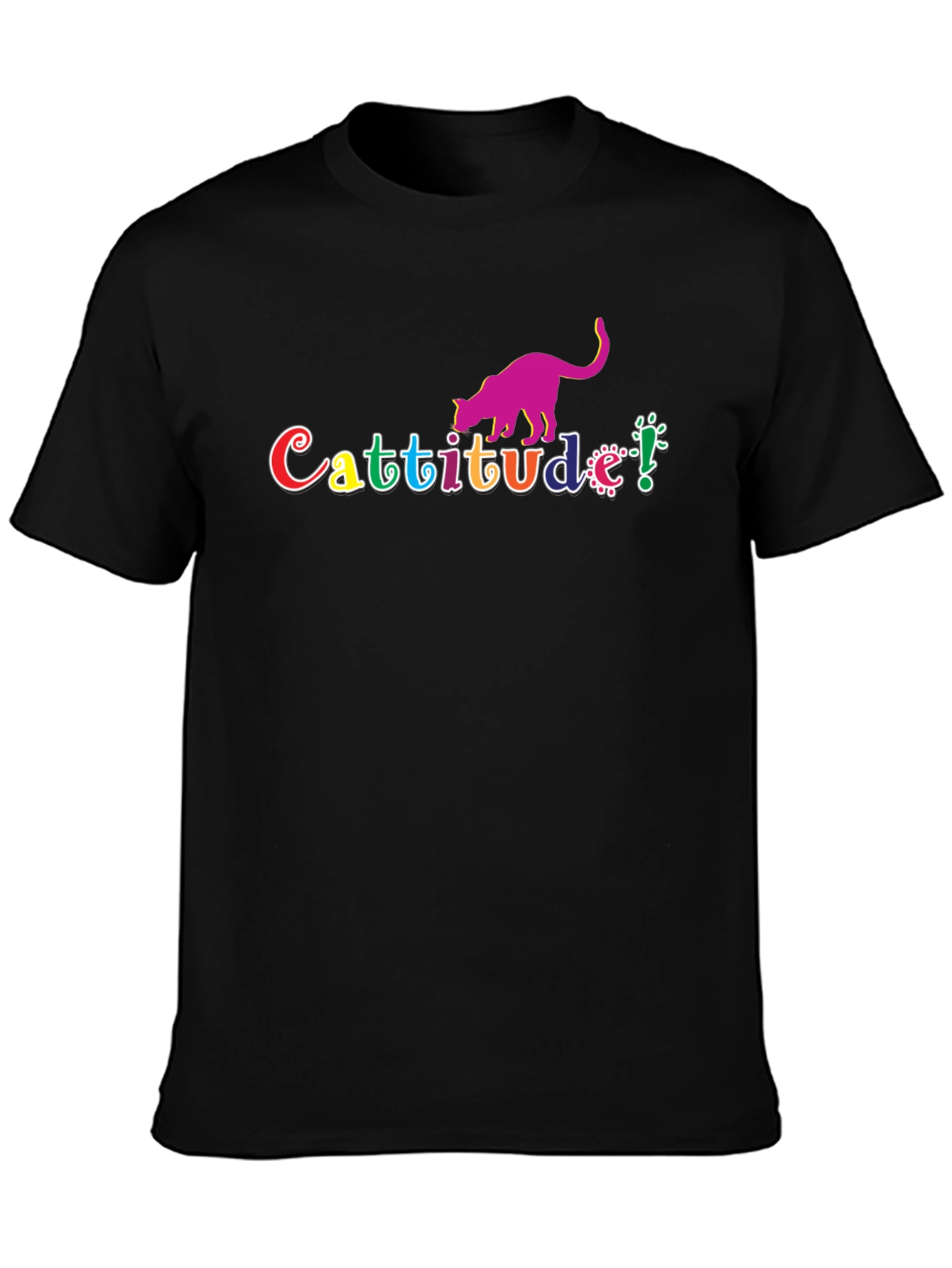 Cattitude T-Shirt - Quirky Cat Lover Tee