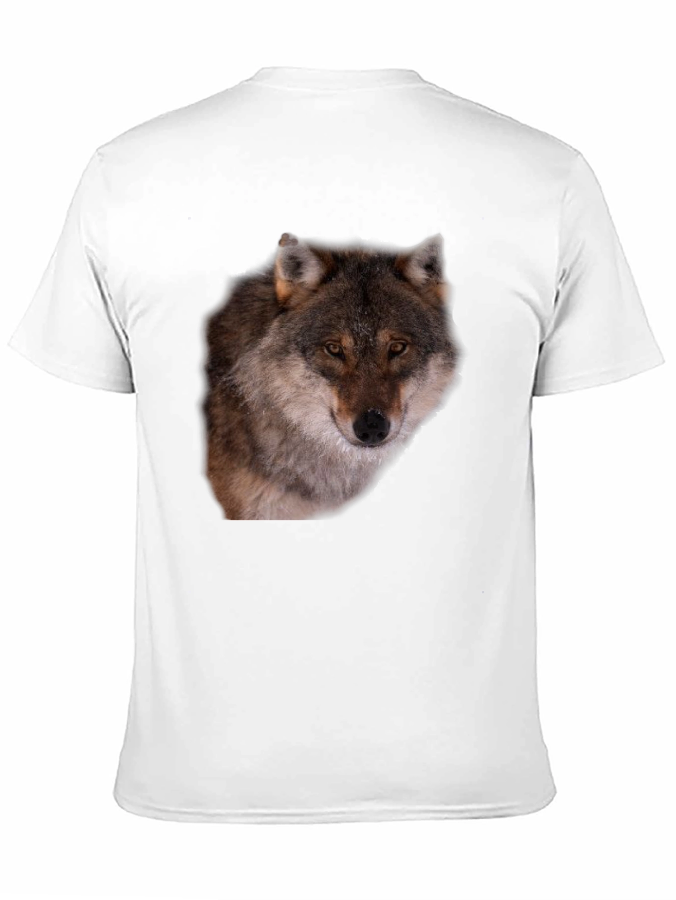 Wolf Graphic Tee - Black Animal Print T-Shirt