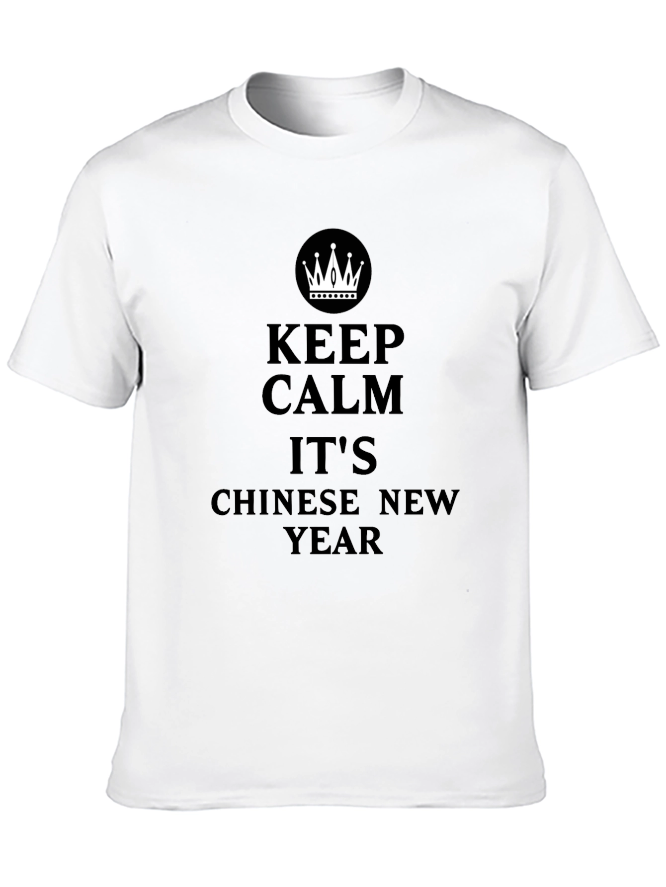 Keep Calm Chinese New Year Black T-Shirt