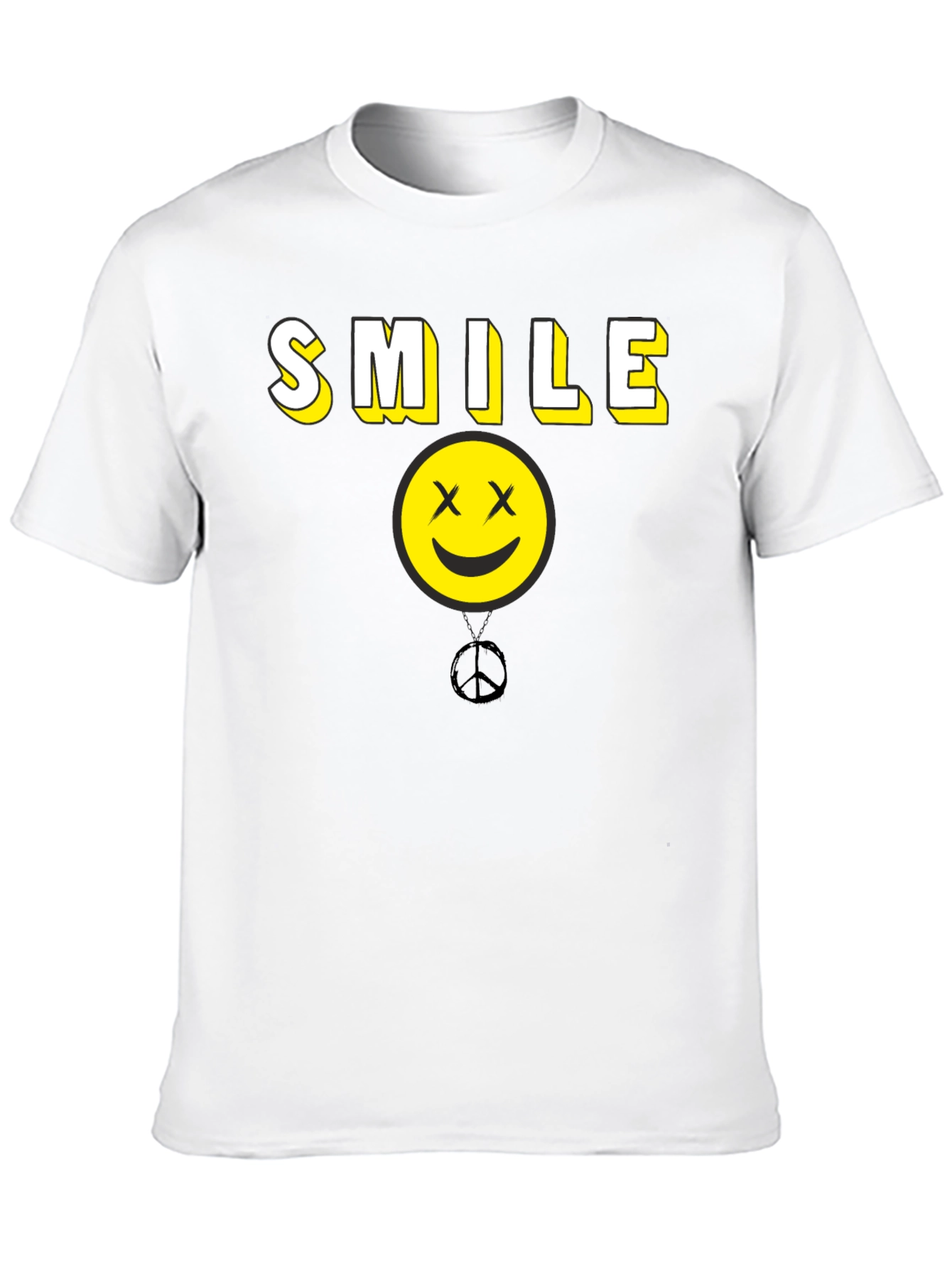Smile Graphic Tee - Peace Happy Face