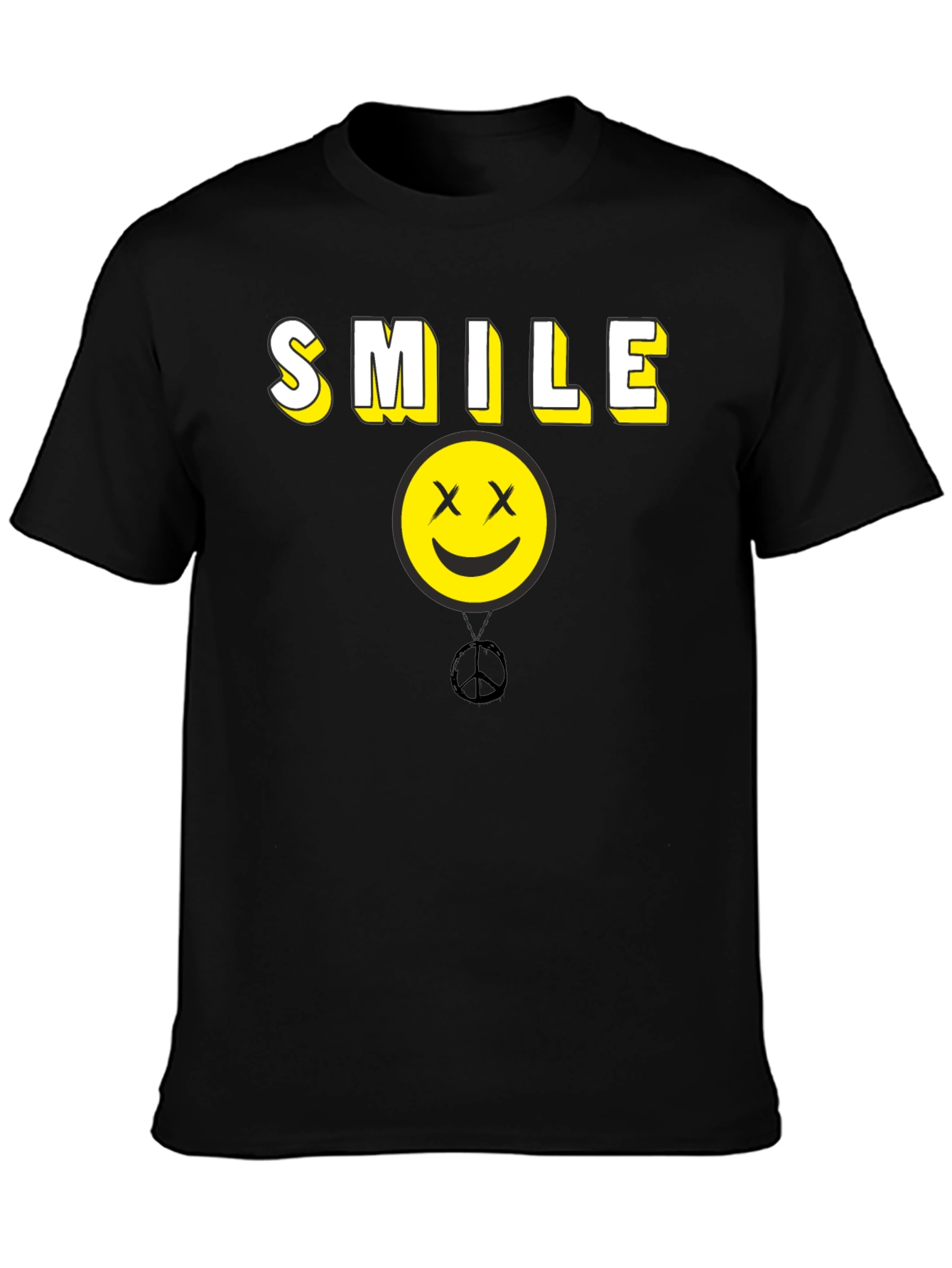 Smile Graphic Tee - Peace Happy Face