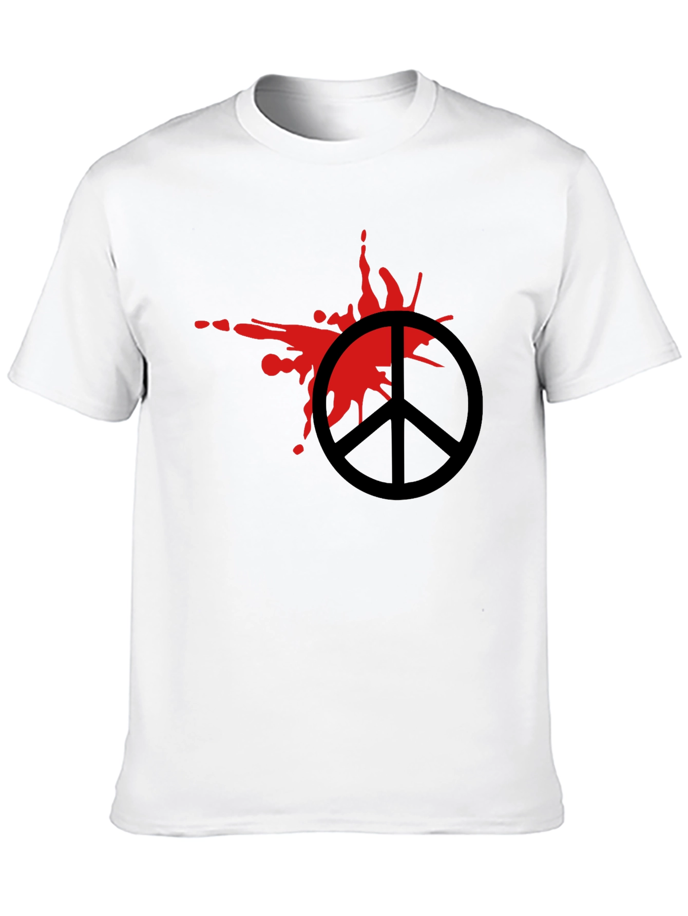 Peace Symbol Graphic Tee - Black