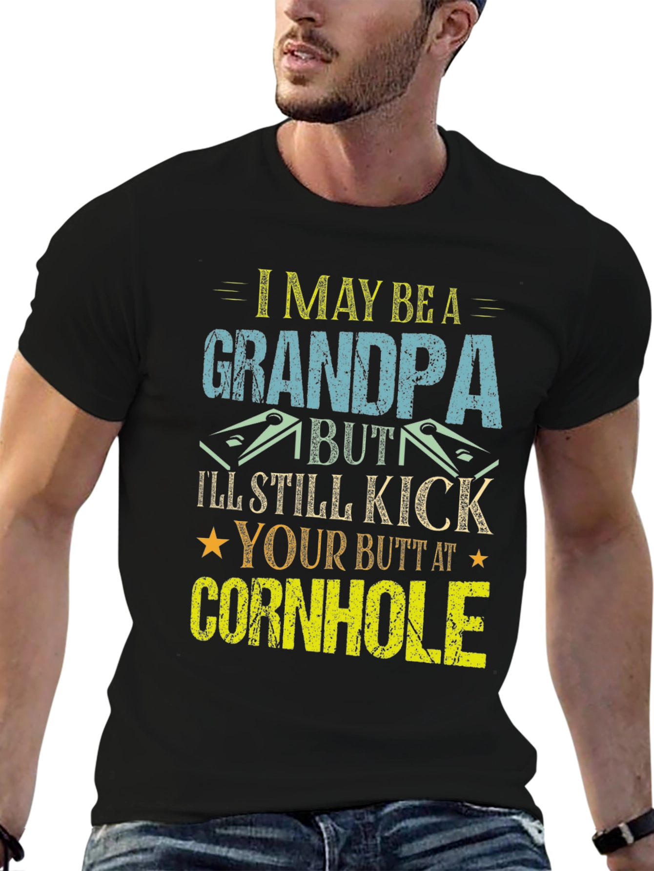 Funny Grandpa Cornhole T-Shirt