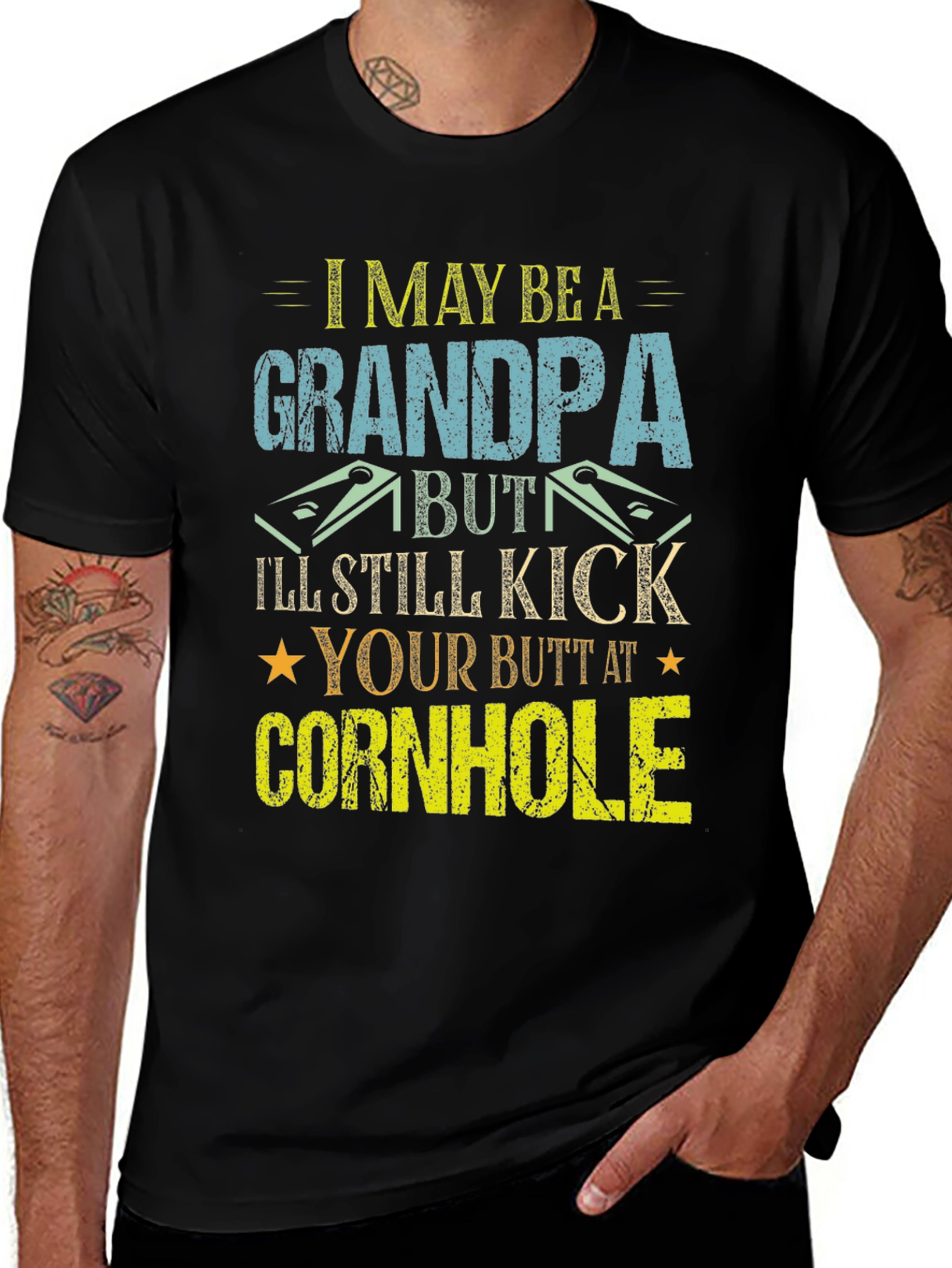 Funny Grandpa Cornhole T-Shirt