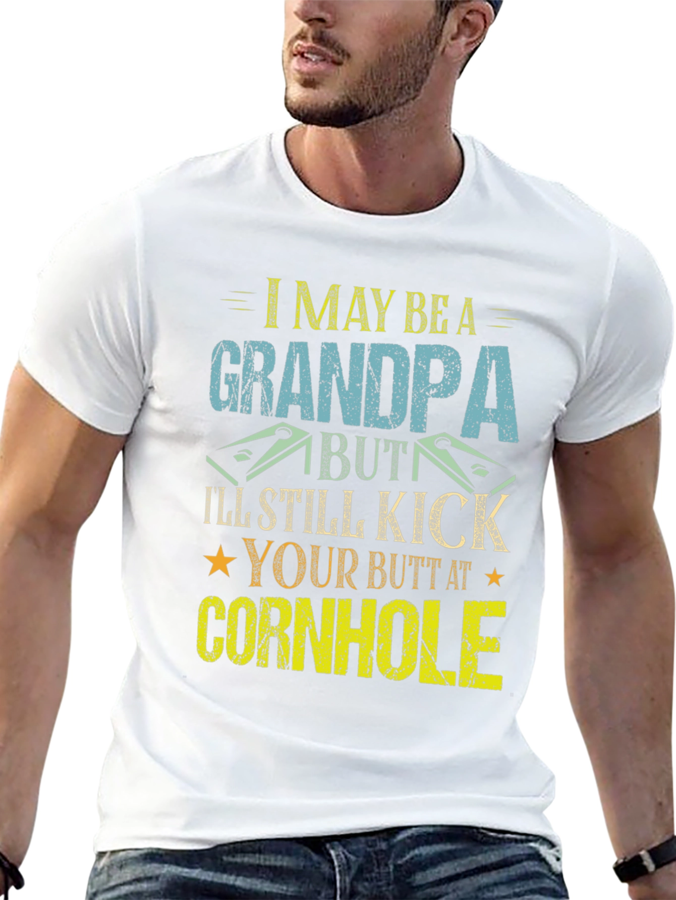 Funny Grandpa Cornhole T-Shirt