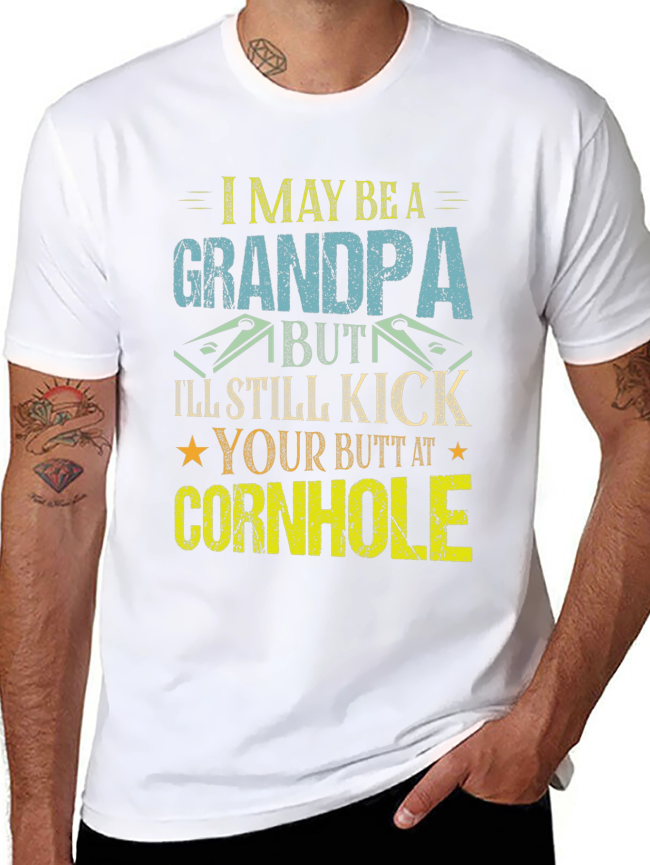 Funny Grandpa Cornhole T-Shirt